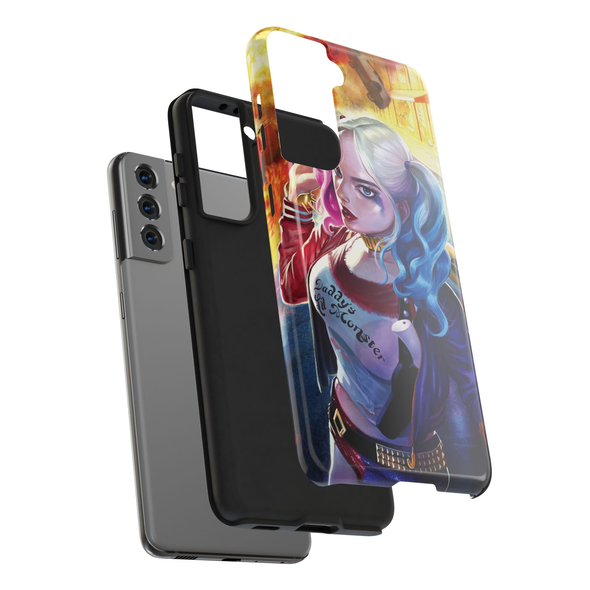 Harley Quinn Tough Phone Cases, Stylish Phone Protector for Women, Anime Style Mobile Cover, Unique Gift for Gamers, Pop Culture Accessories