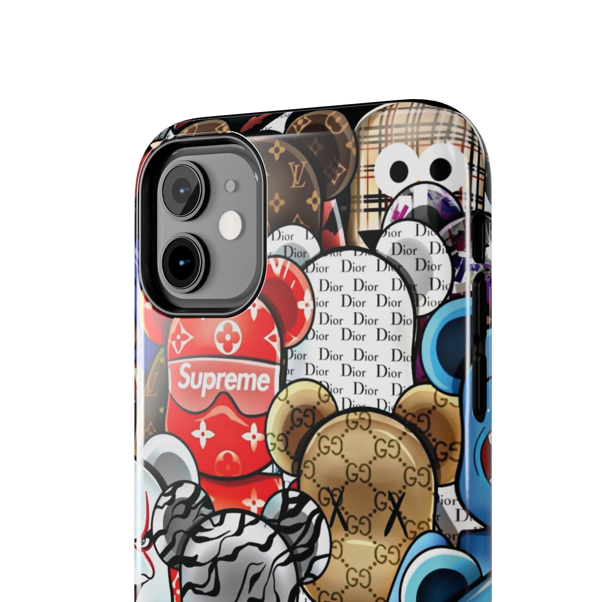 Trendy Bear Phone Case: Stylish Tough Protector for Streetwear Lovers, Gift for Teens, Unique Accessories for Holiday Celebrations