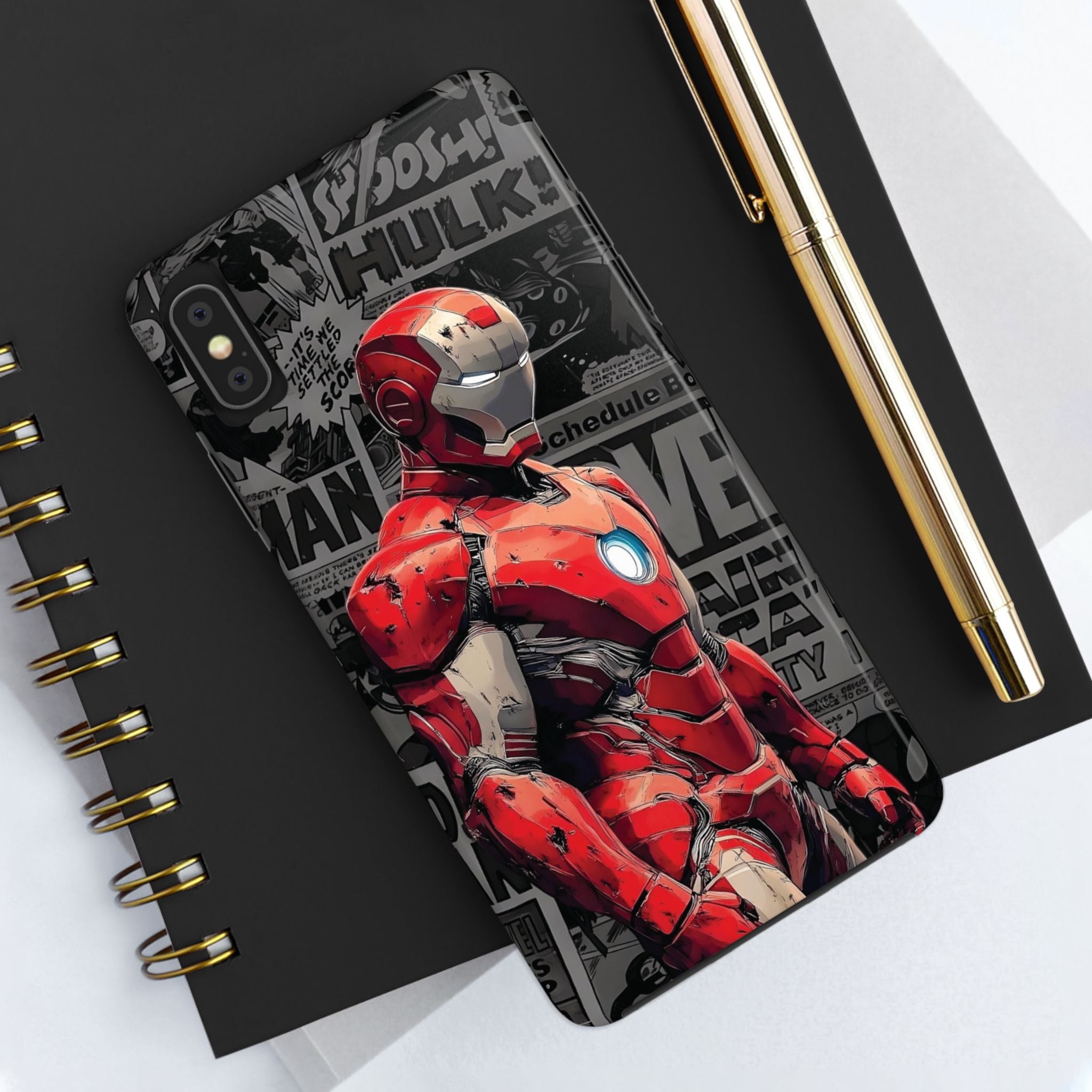 Iron Man Hero Tough Phone Cases - Durable, Stylish, Perfect for Marvel Fans, Geek Gifts, Comic Book Lovers, Unique Accessories