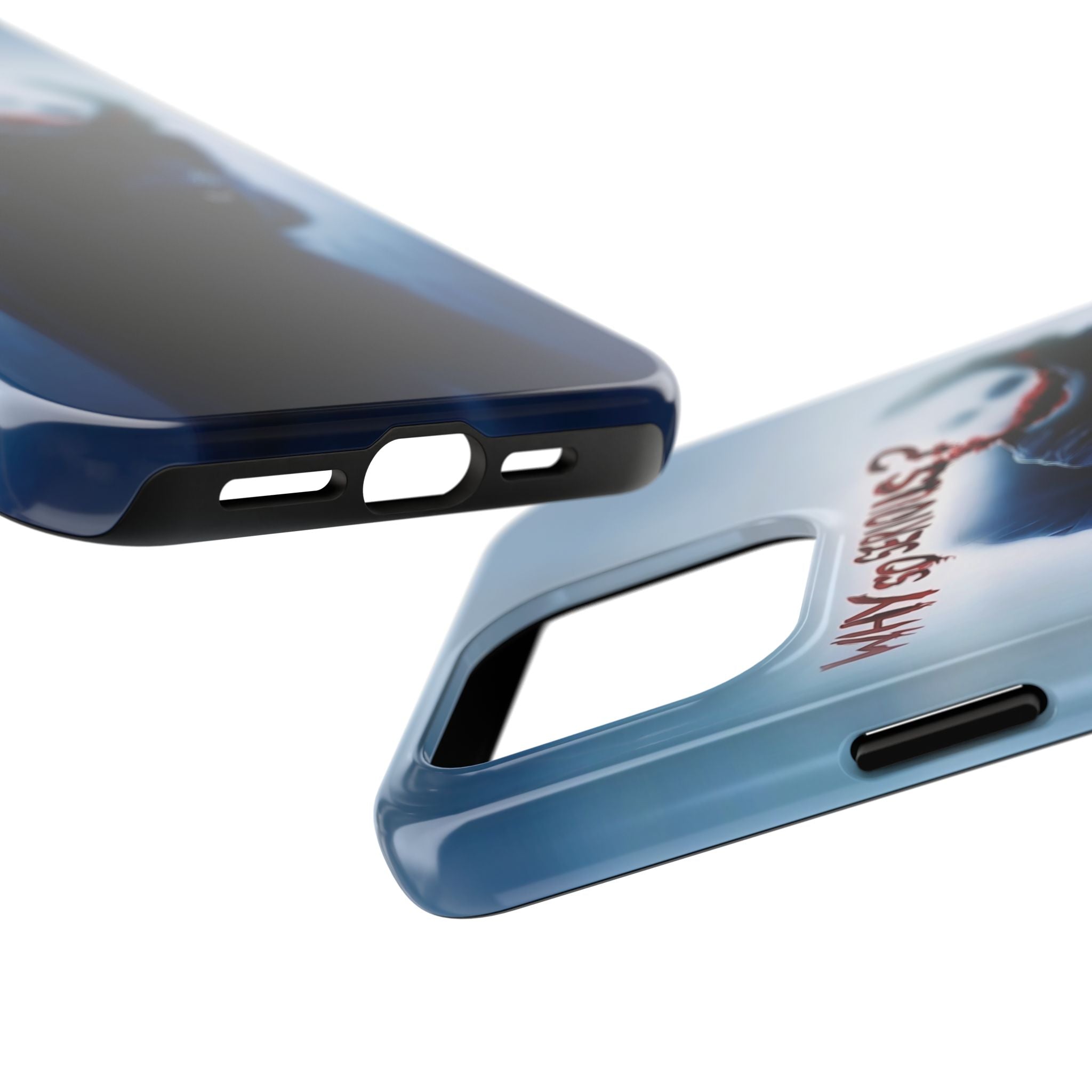 Tough Phone Cases, Dark Humor Phone Cover, Joker Inspired Case, Gifts for Movie Fans, Unique Phone Protector, Cool Accessories