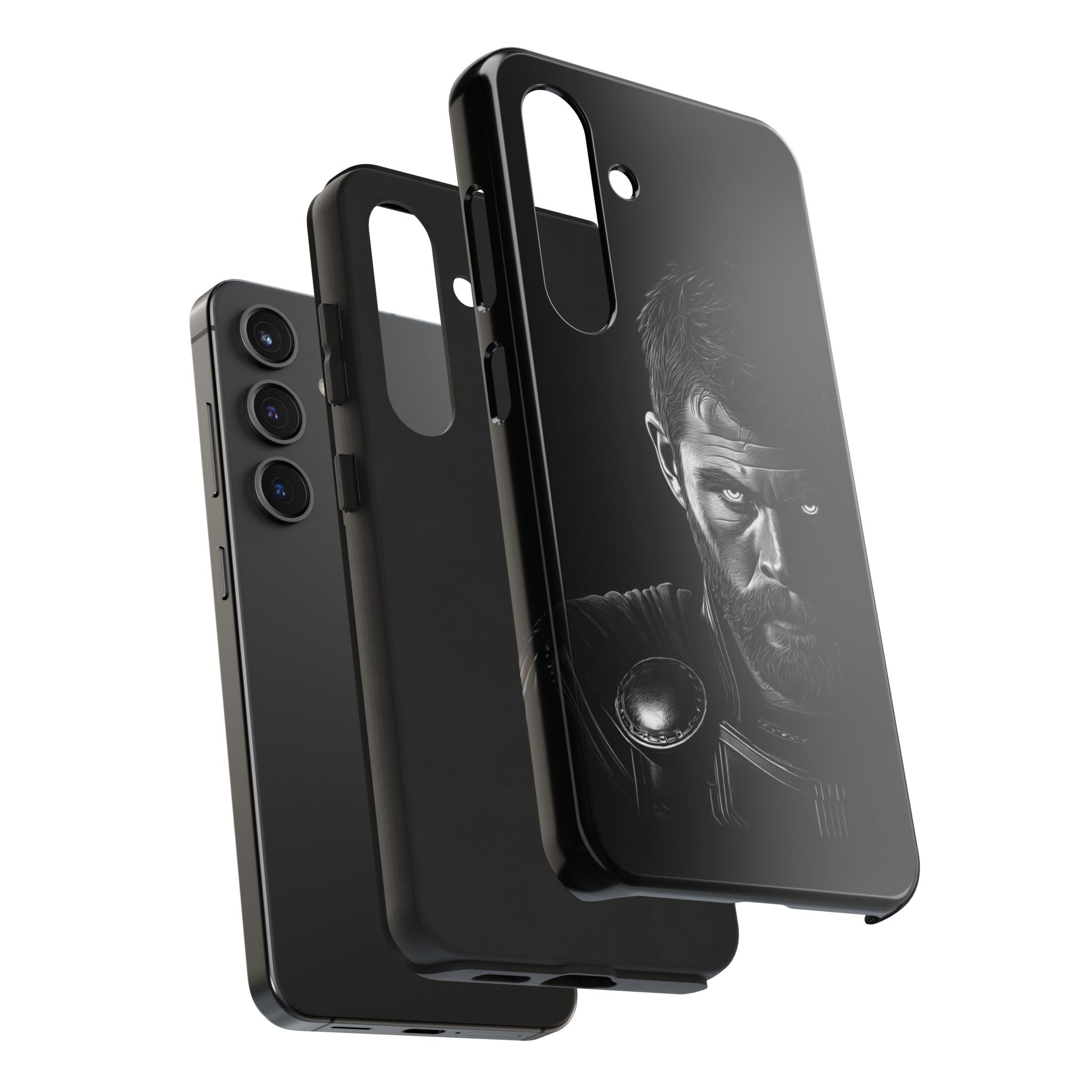 Tough Phone Cases featuring Warrior Design, Rugged Protector, Gift for Adventurers, Customizable Case, Durable Phone Cover