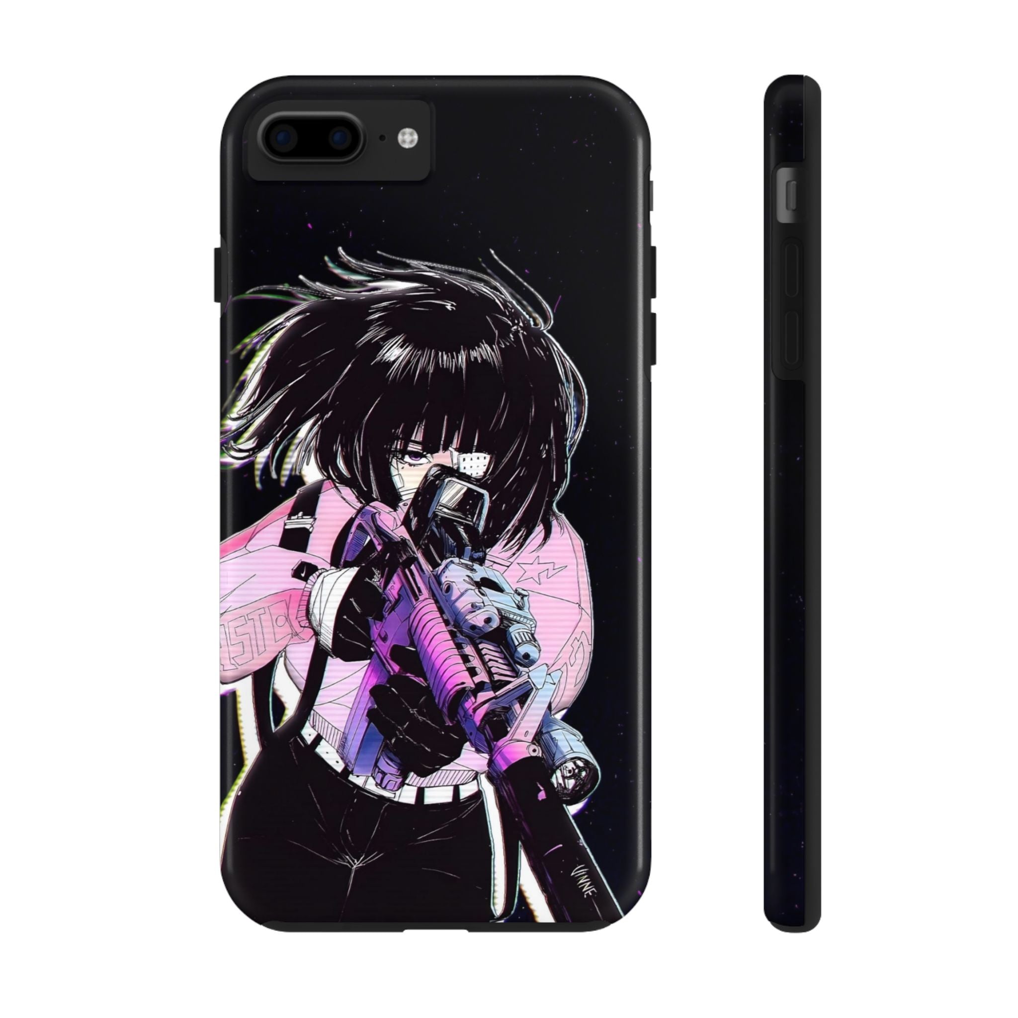 Anime-Style Tough Phone Cases with Edgy Designs, Perfect for Gamers, Cyberpunk Lovers, Gifts for Birthdays, Holidays, and Cosplay