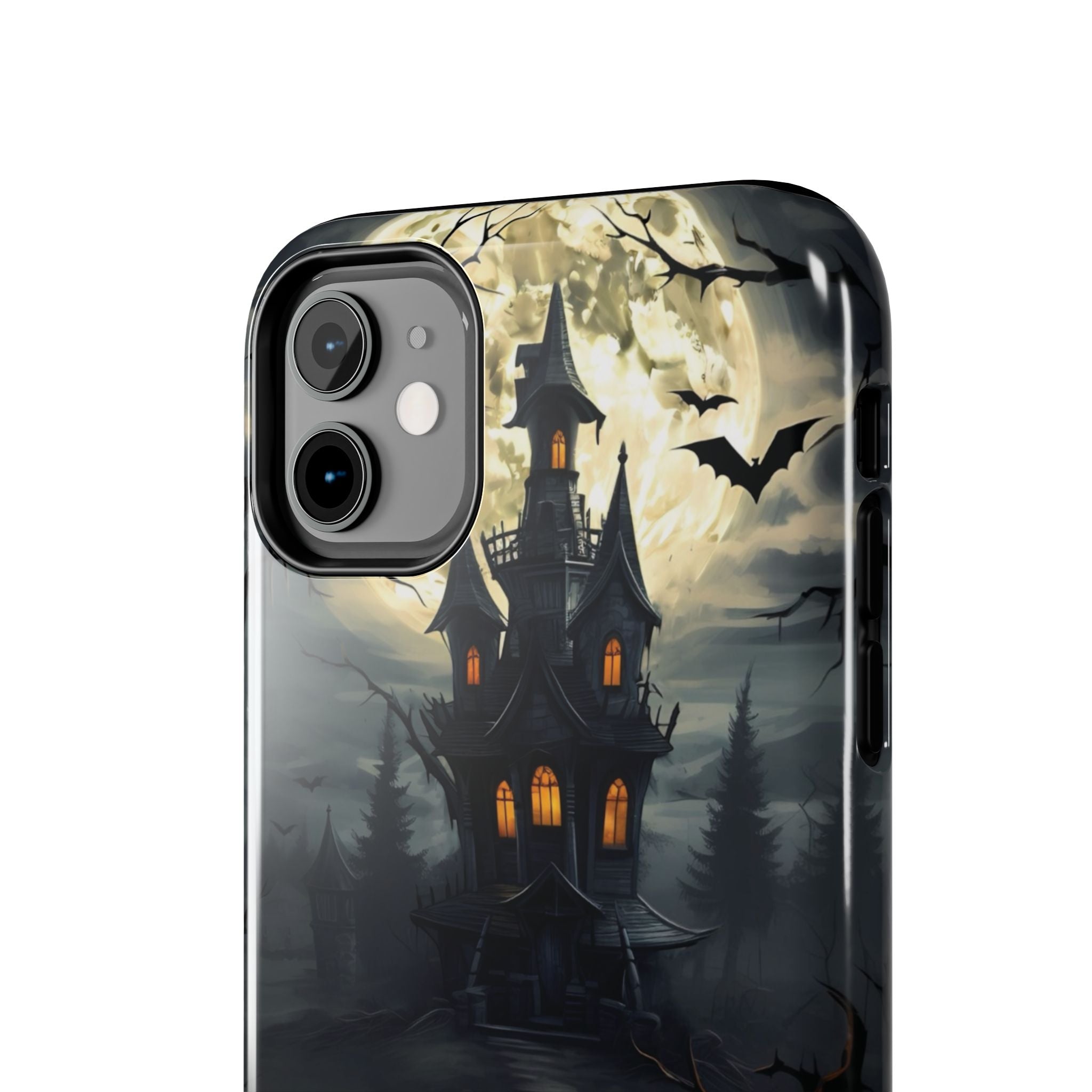 Halloween Haunted House Phone Cases, Tough Cases for Spooky Vibes, Gifts for Halloween Lovers, Ghostly Decor, Fall Accessories