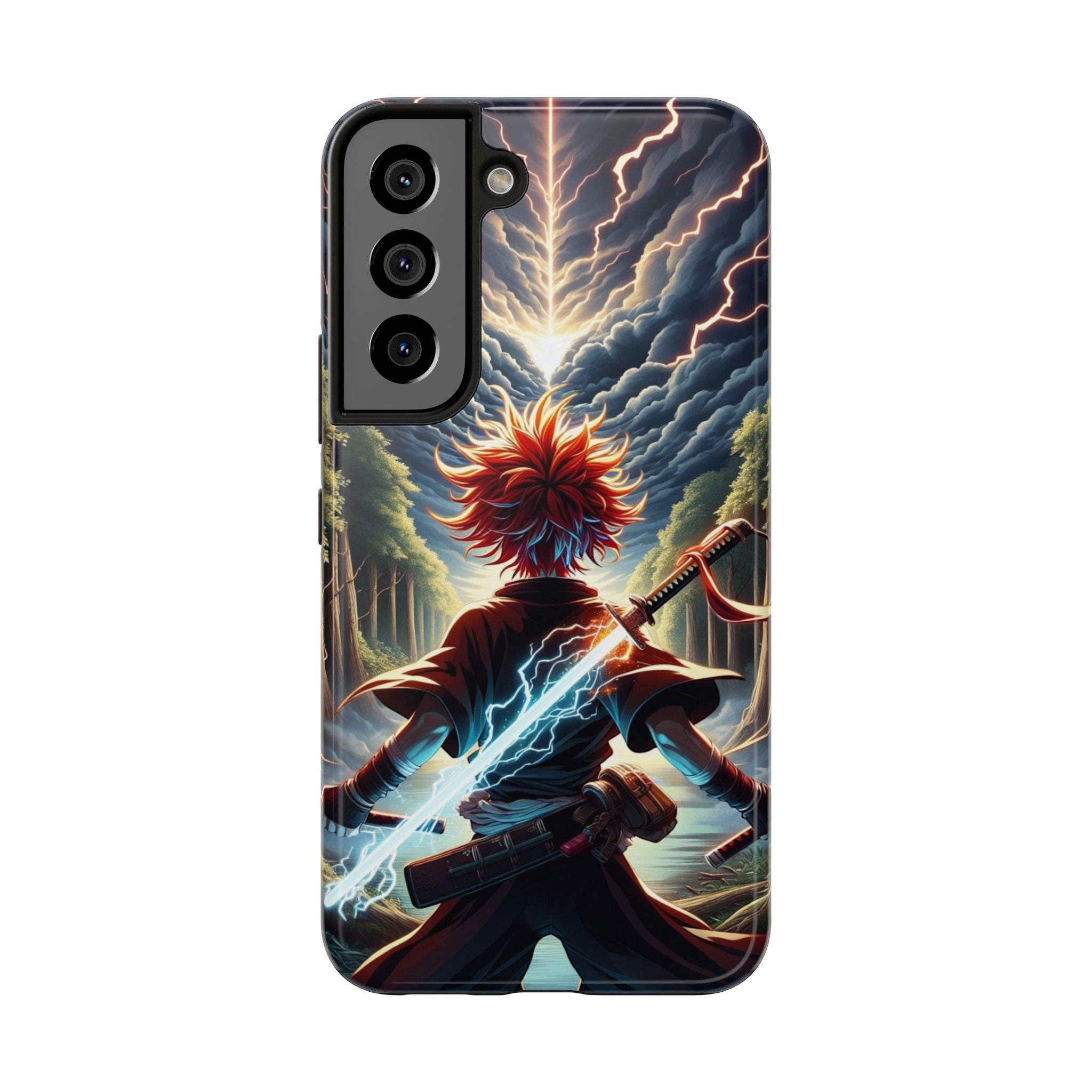 Epic Adventure Tough Phone Cases, Anime, Lightning Design, Durable Cover, Gift for Gamers, Festival Essential