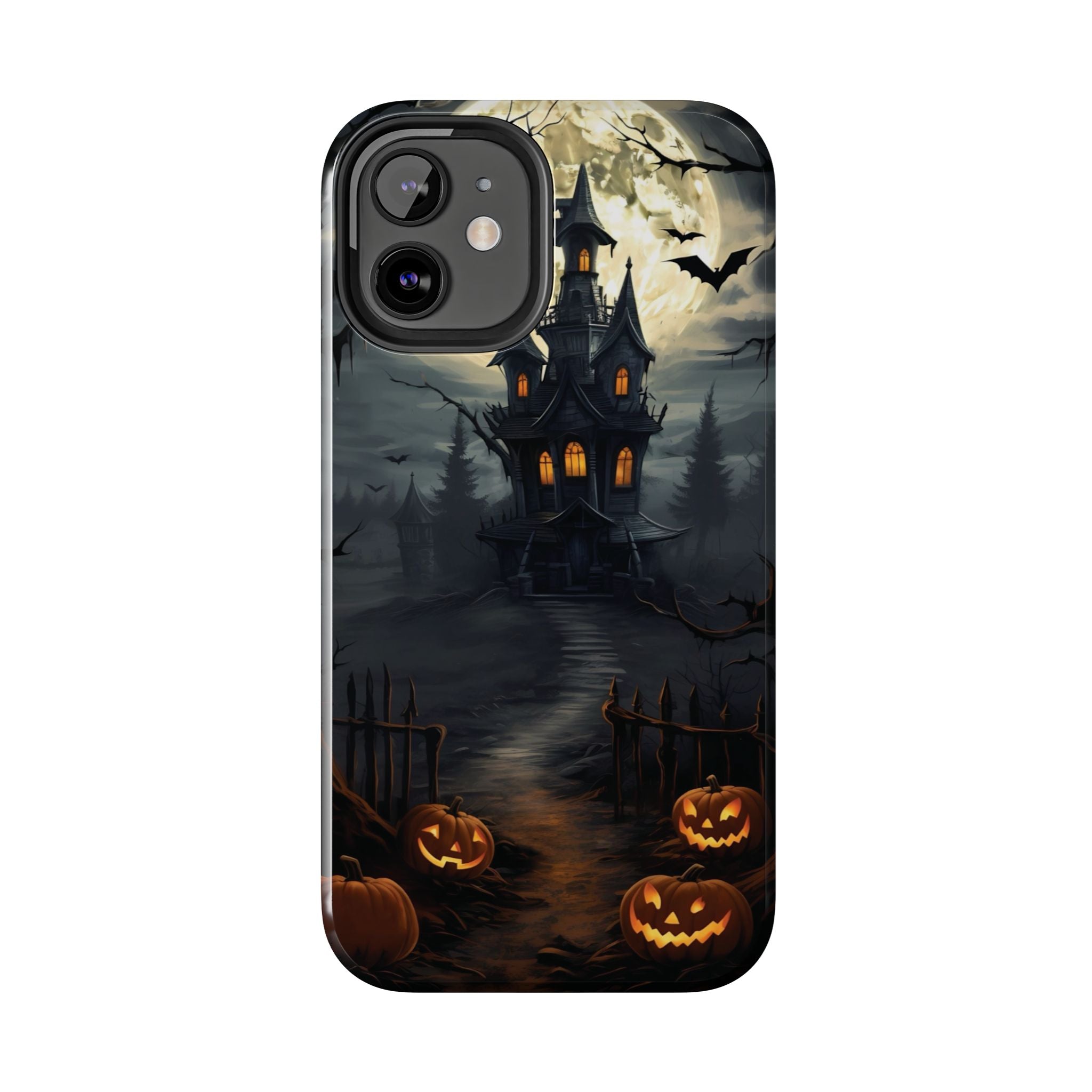 Halloween Haunted House Phone Cases, Tough Cases for Spooky Vibes, Gifts for Halloween Lovers, Ghostly Decor, Fall Accessories