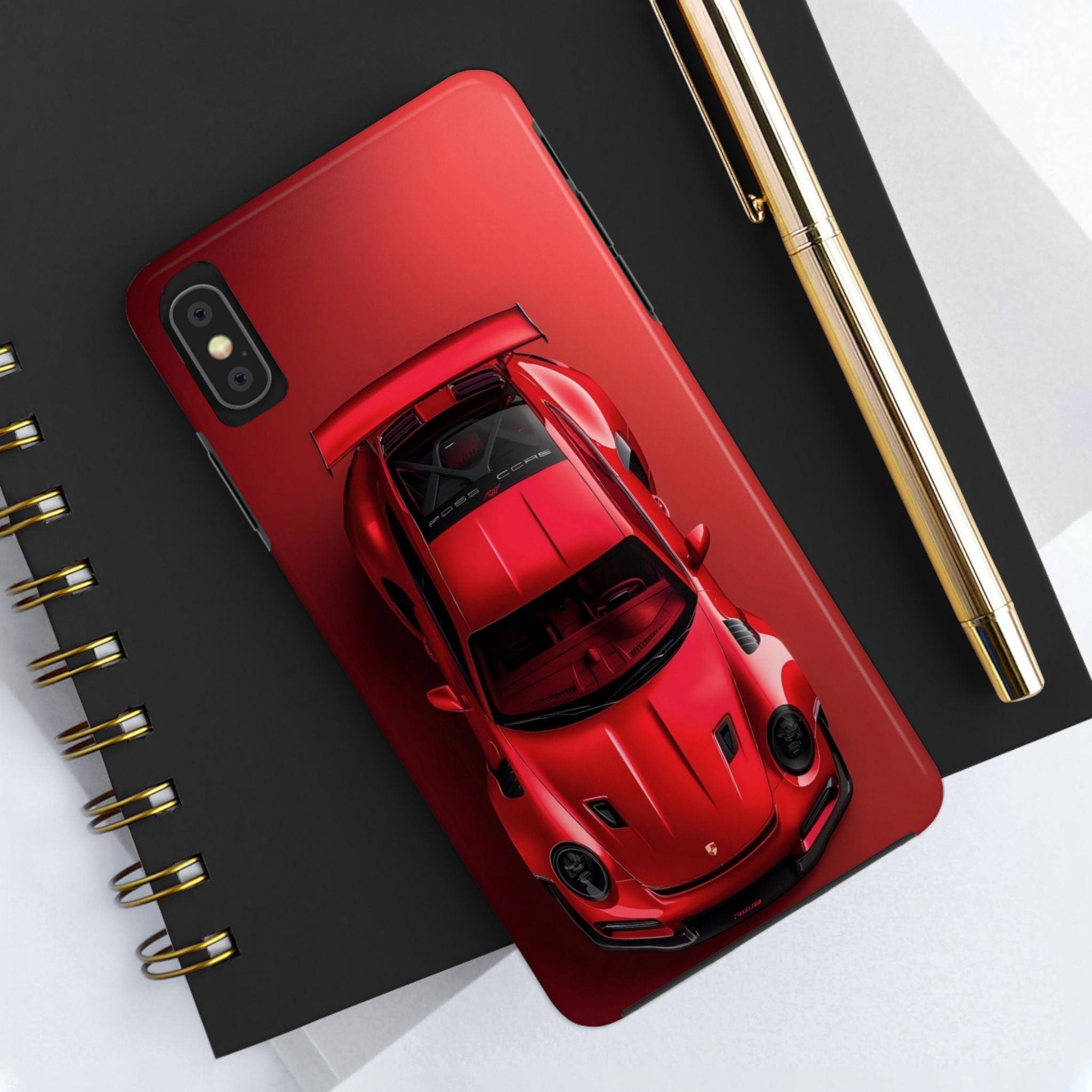 Sleek Sports Car Phone Cases for Automotive Enthusiasts, Durable Phone Covers, Car Lover Gifts, Stylish Tech Accessories, Red Racing Design