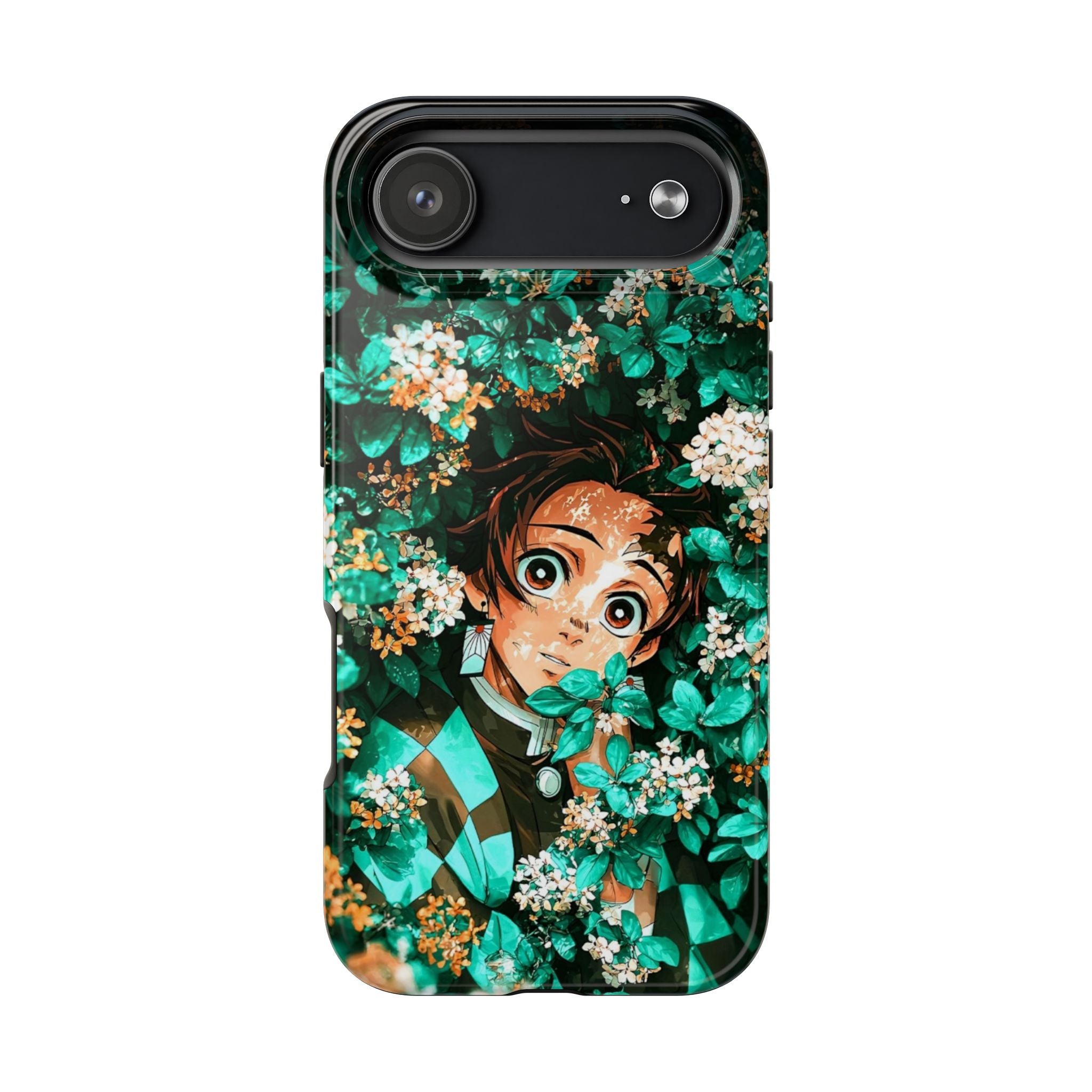 Floral Fantasy Tough Phone Cases | Trendy Phone Cover | Unique Gift for Nature Lovers | Durable Protection | Anime-Inspired Design