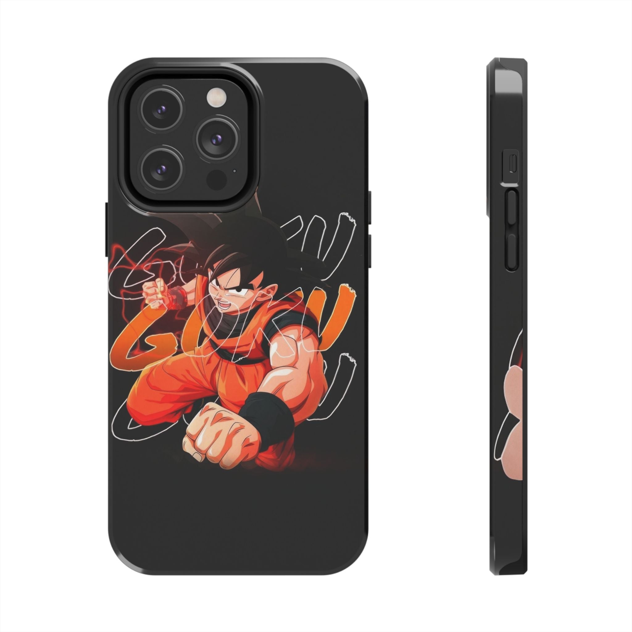 Anime Tough Phone Cases, Goku Strength Case, Durable Phone Cover, Gaming Phone Accessory, Cartoon Phone Case, Gift for Fans