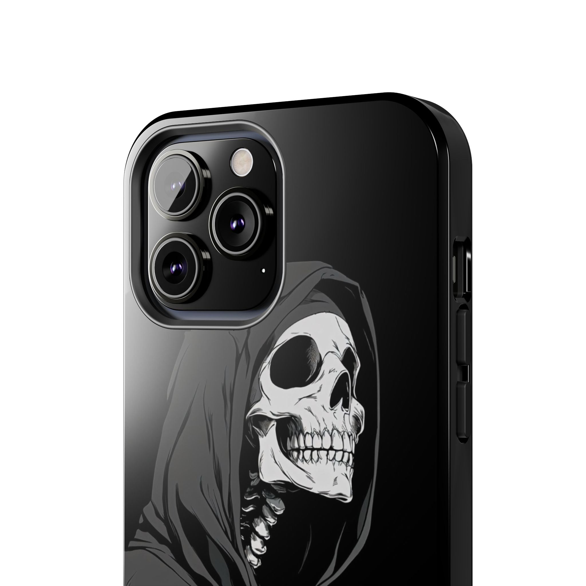 Edgy Skull Phone Cases, Protective Phone Cover, Goth Aesthetic, Halloween Decor, Unique Gift