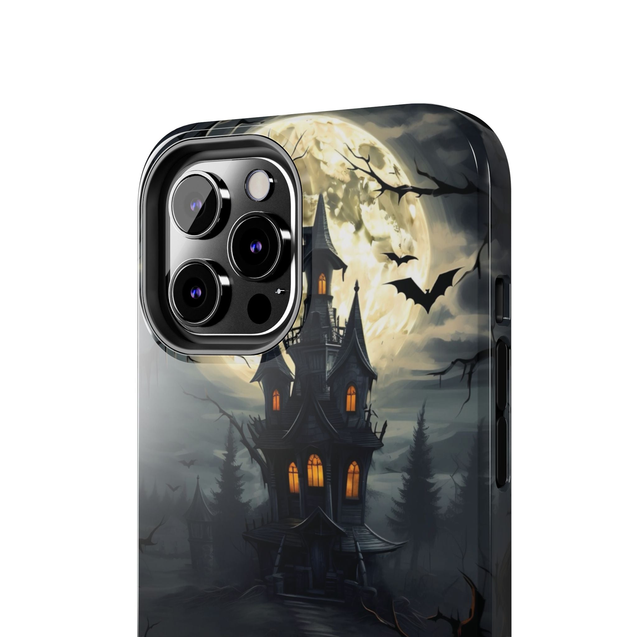 Halloween Haunted House Phone Cases, Tough Cases for Spooky Vibes, Gifts for Halloween Lovers, Ghostly Decor, Fall Accessories
