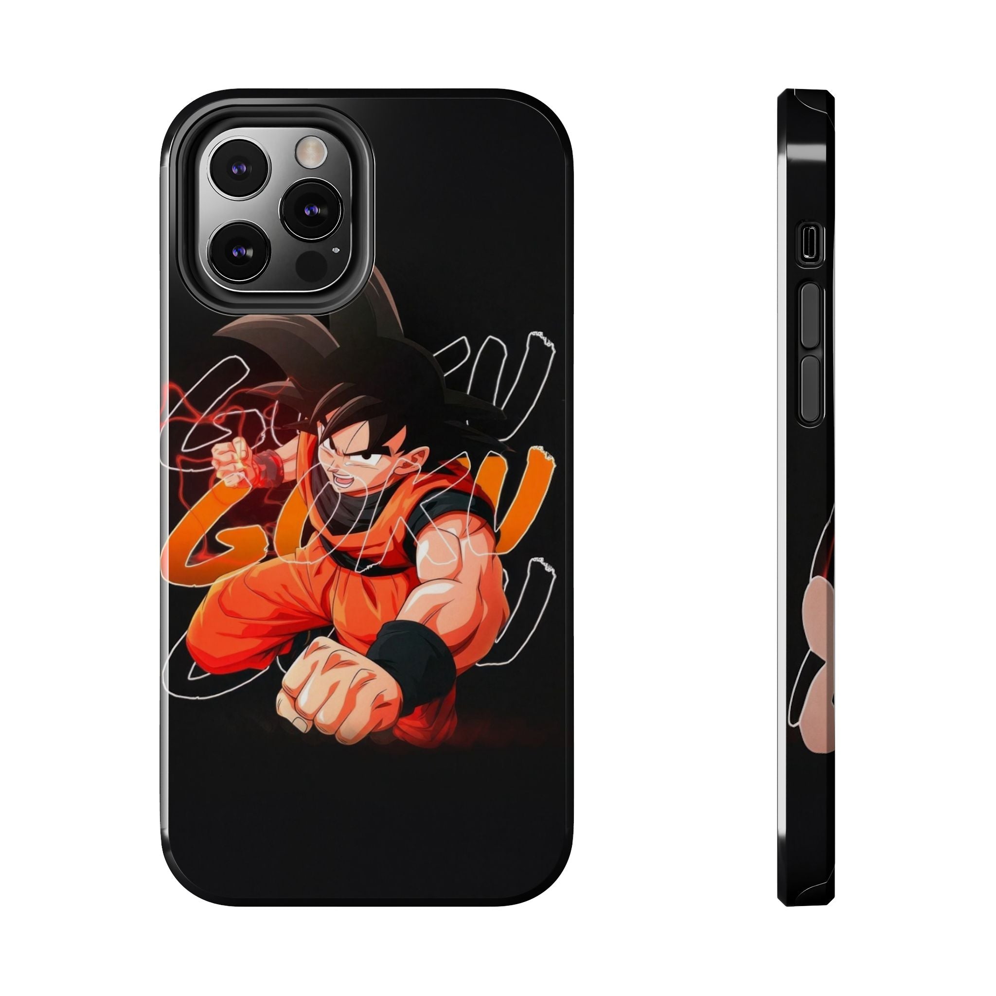 Anime Tough Phone Cases, Goku Strength Case, Durable Phone Cover, Gaming Phone Accessory, Cartoon Phone Case, Gift for Fans