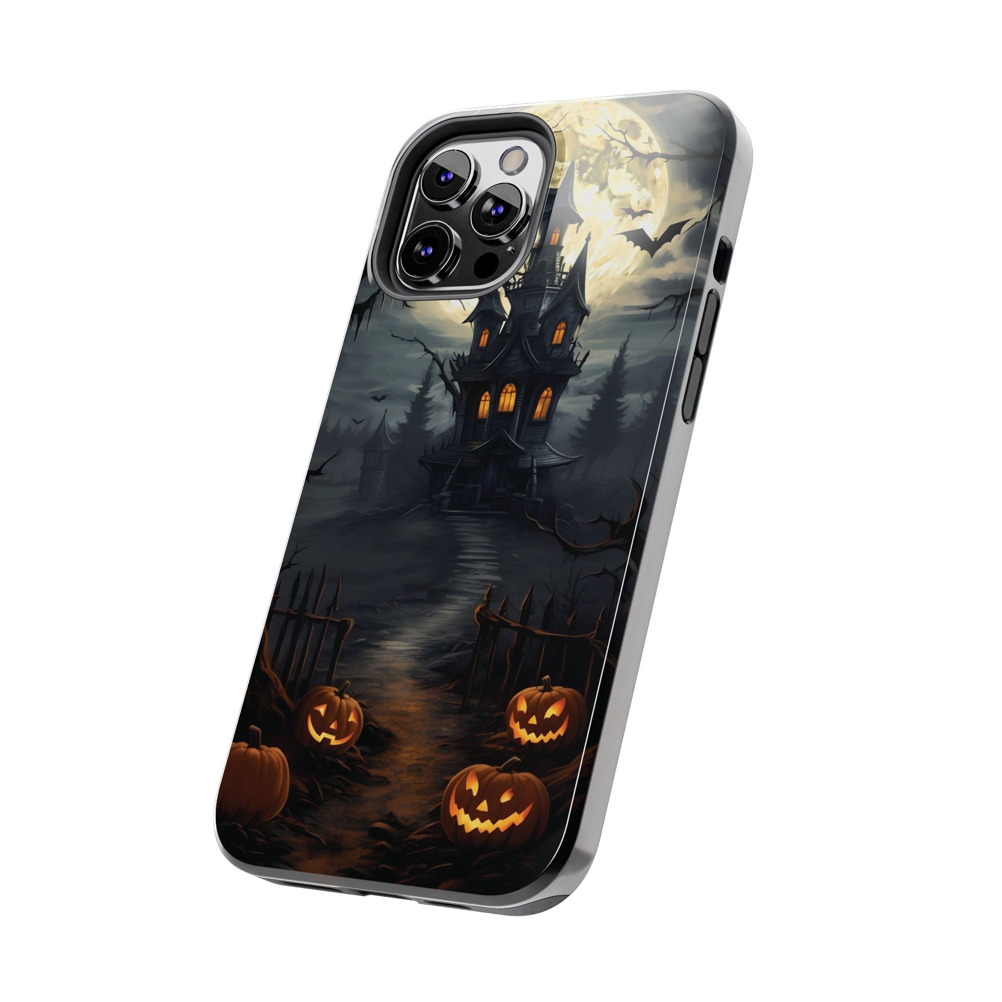 Halloween Haunted House Phone Cases, Tough Cases for Spooky Vibes, Gifts for Halloween Lovers, Ghostly Decor, Fall Accessories