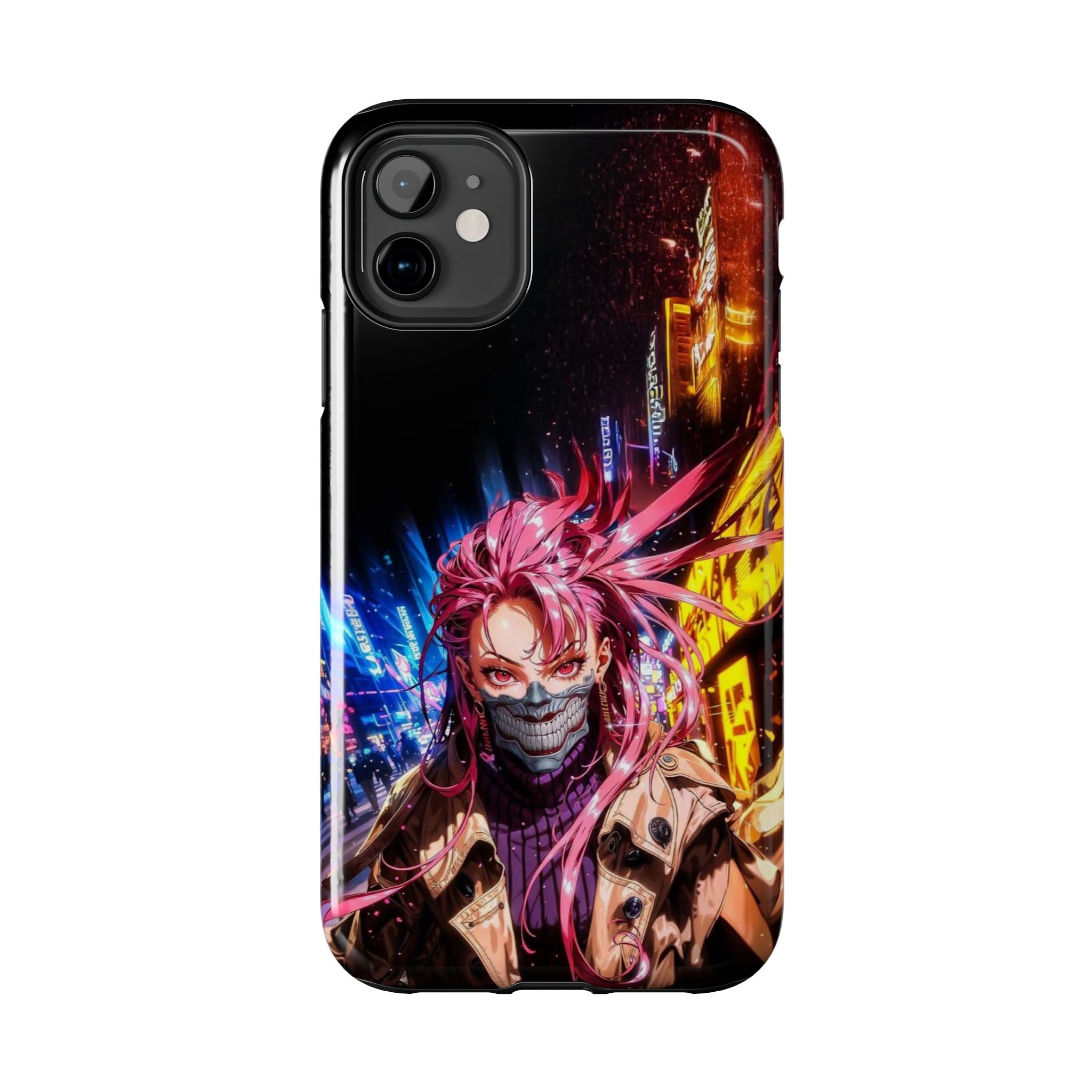 Vibrant Art Phone Case, Tough Phone Cases, Anime Phone Cover, Stylish Phone Protector, Unique Gift for Gamers, Colorful Accessory
