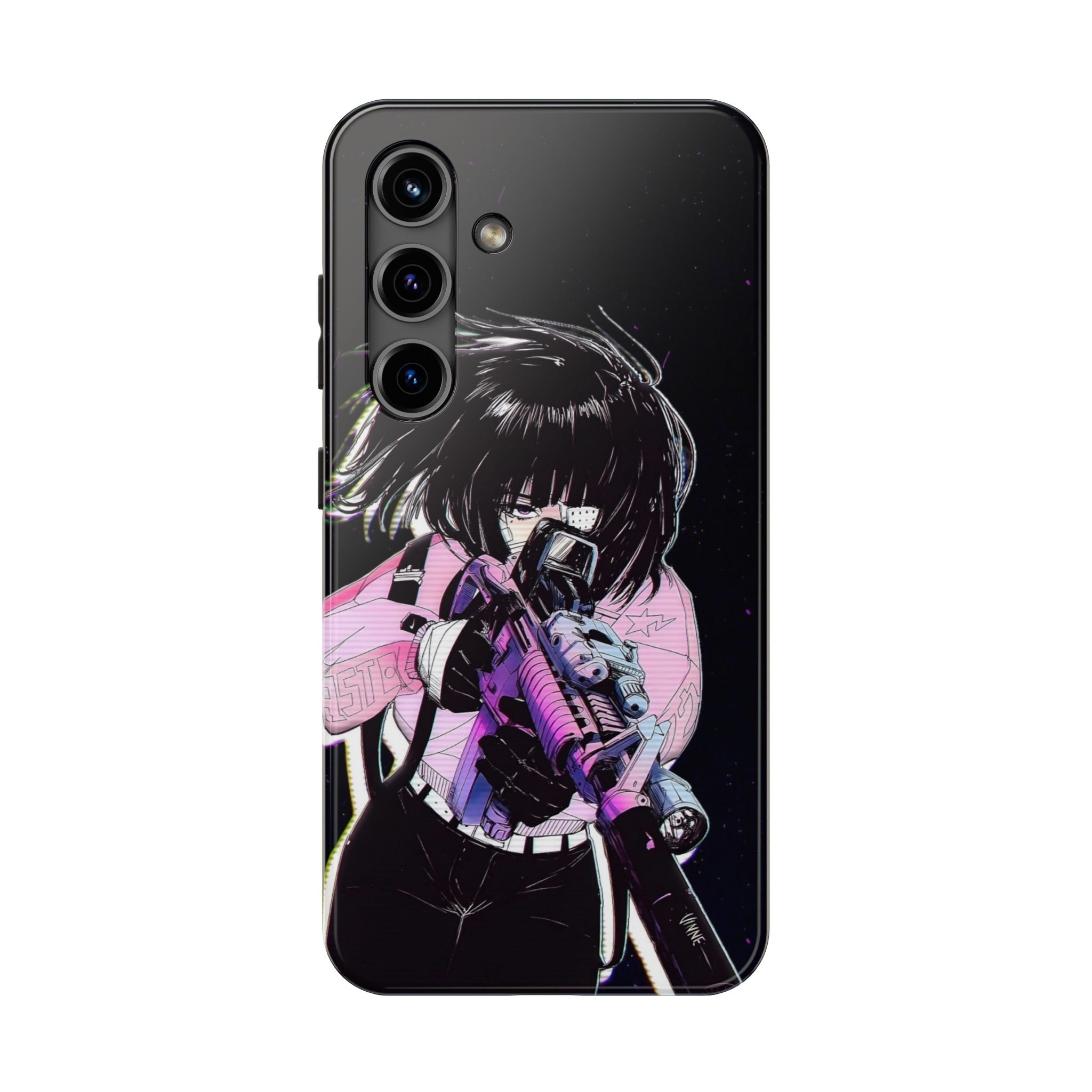 Anime-Style Tough Phone Cases with Edgy Designs, Perfect for Gamers, Cyberpunk Lovers, Gifts for Birthdays, Holidays, and Cosplay