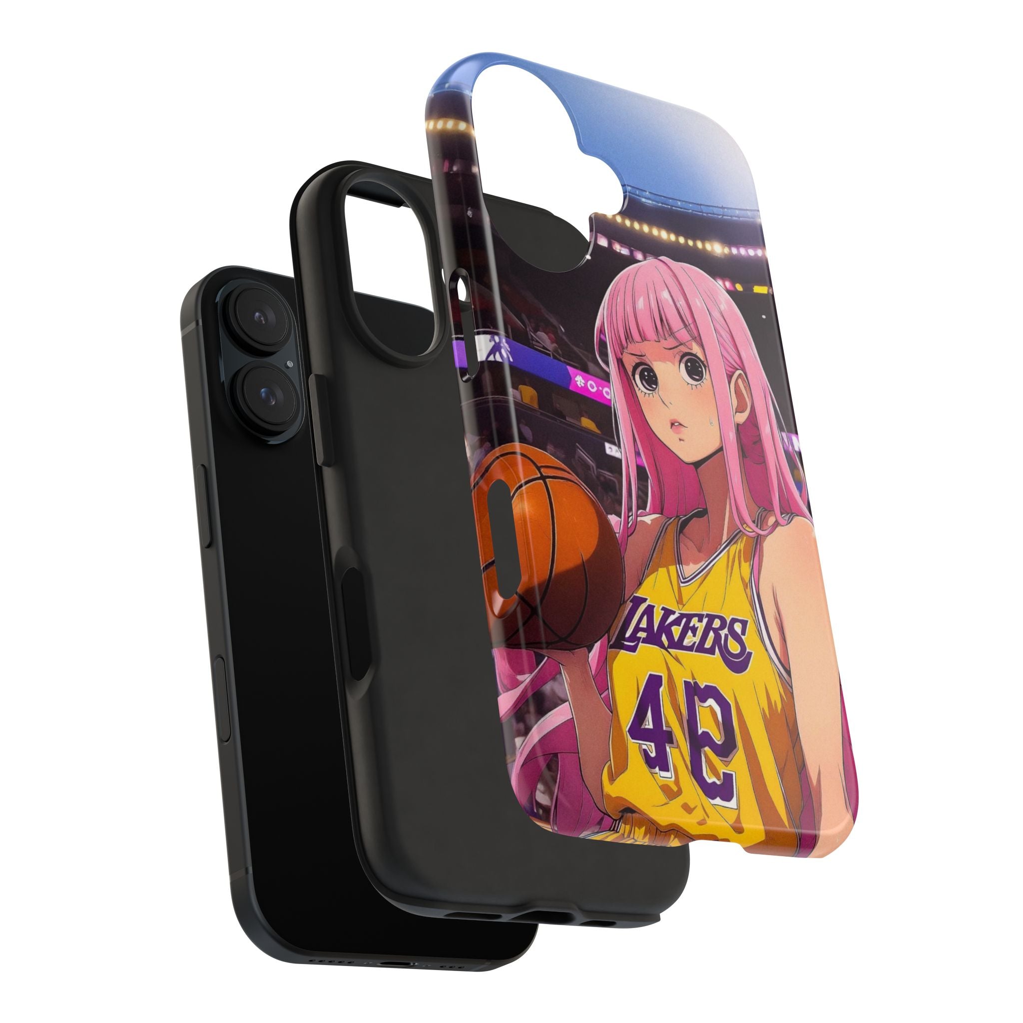 Sporty Anime Phone Cases - Tough Protection, Unique Basketball Design, Gift for Fans, Durable Soft Case, Perfect for Sports Lovers