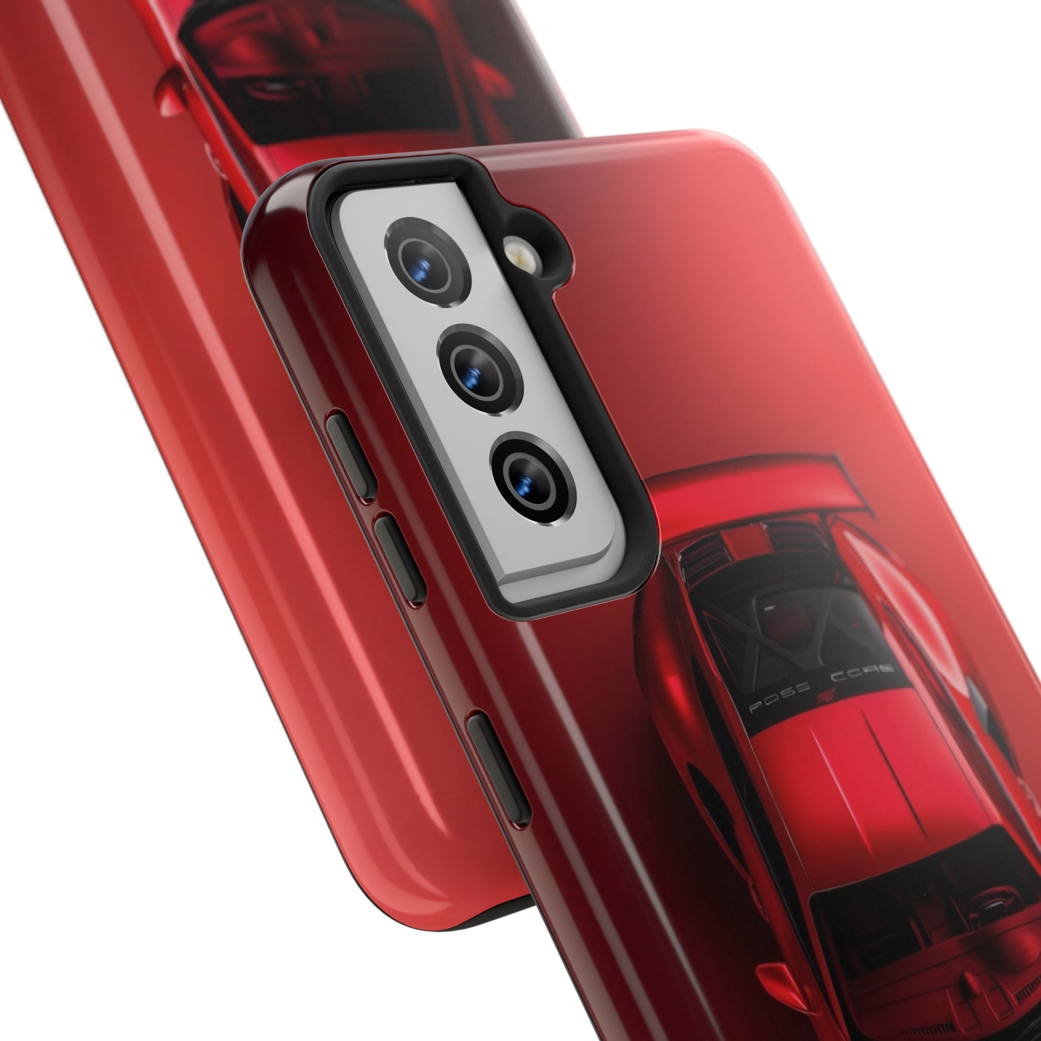 Sleek Sports Car Phone Cases for Automotive Enthusiasts, Durable Phone Covers, Car Lover Gifts, Stylish Tech Accessories, Red Racing Design