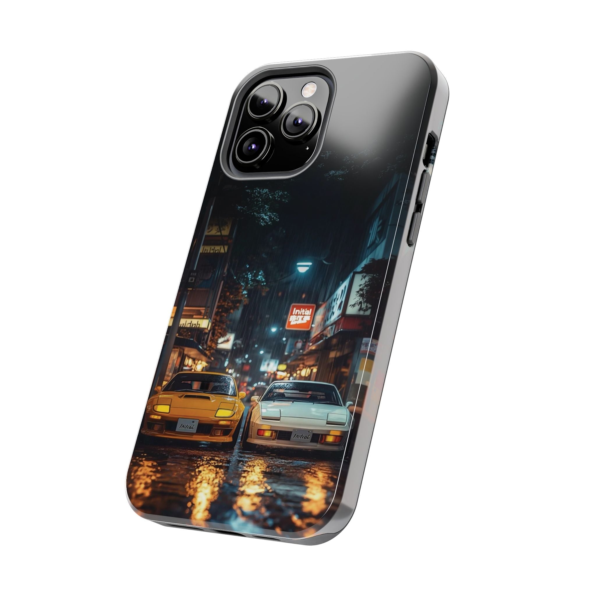 Night Cityscape Phone Cases, Urban Aesthetic Case, Tough Protection Case, Perfect Gift for Car Lovers, Ideal for Birthdays, Holidays