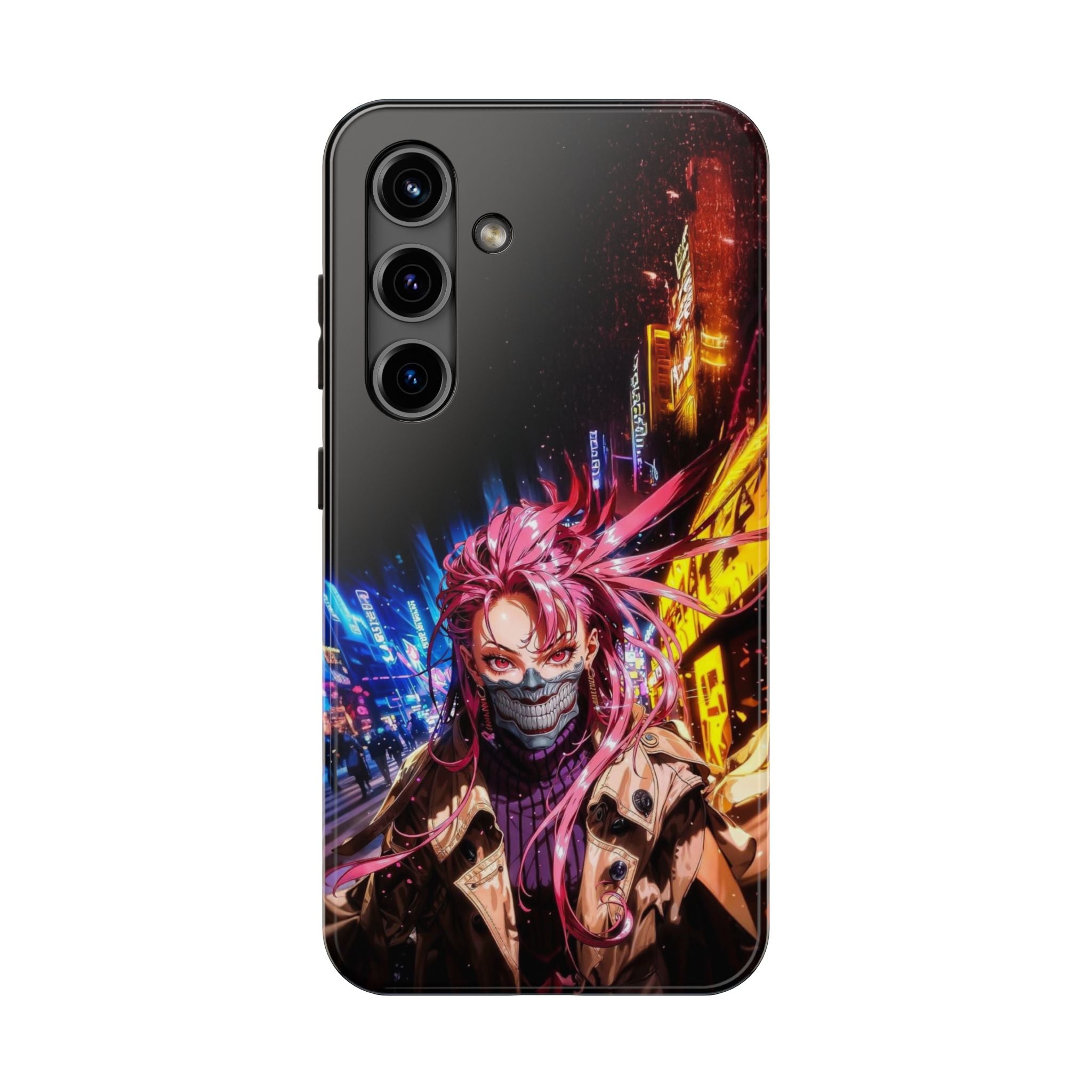 Vibrant Art Phone Case, Tough Phone Cases, Anime Phone Cover, Stylish Phone Protector, Unique Gift for Gamers, Colorful Accessory