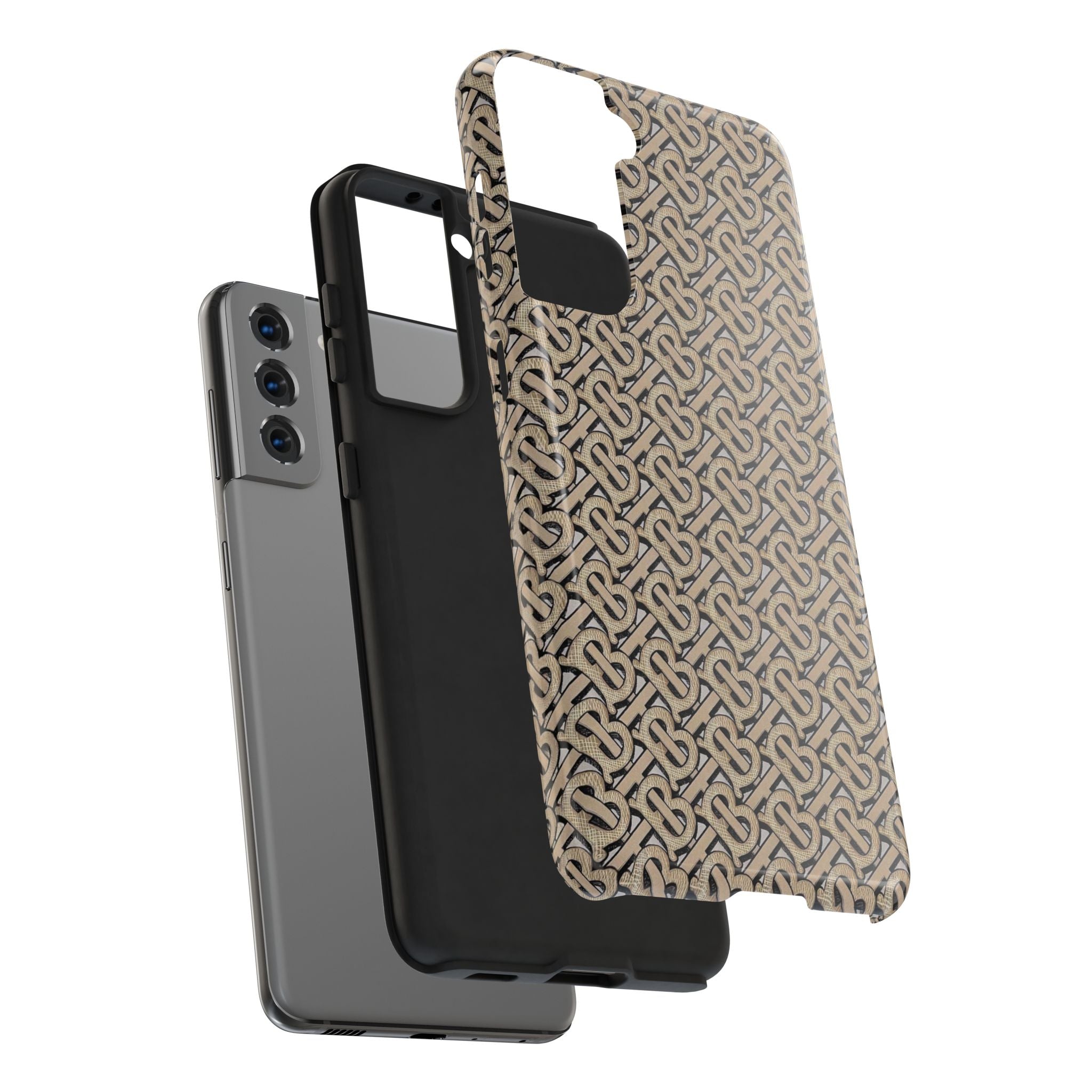 Elegant Interwoven Pattern Tough Phone Cases, Stylish Phone Covers, Durable Cases for Everyday Adventures, Gift for Phone Lovers