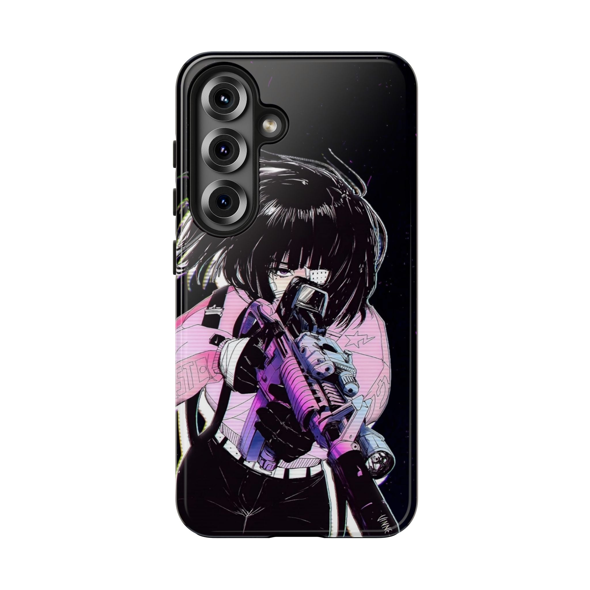 Anime-Style Tough Phone Cases with Edgy Designs, Perfect for Gamers, Cyberpunk Lovers, Gifts for Birthdays, Holidays, and Cosplay