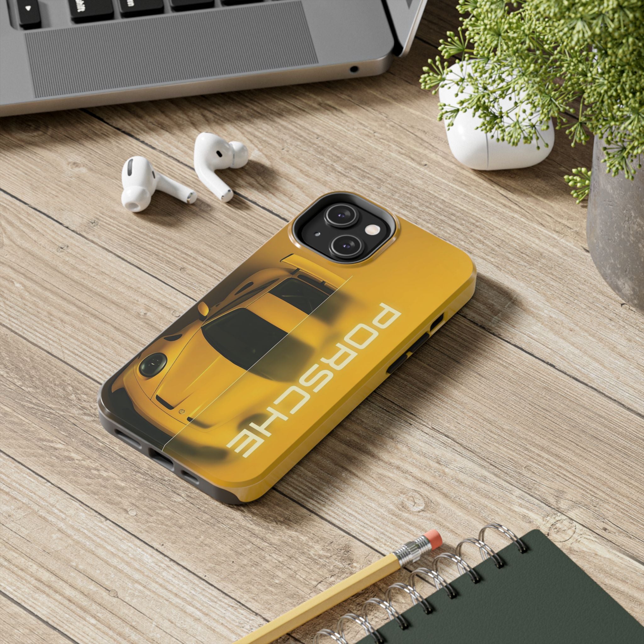 Stylish Car Lover's Phone Case, Durable Tough Phone Case, Gift for Car Enthusiasts, Porsche Design Case, Unique Auto Accessory