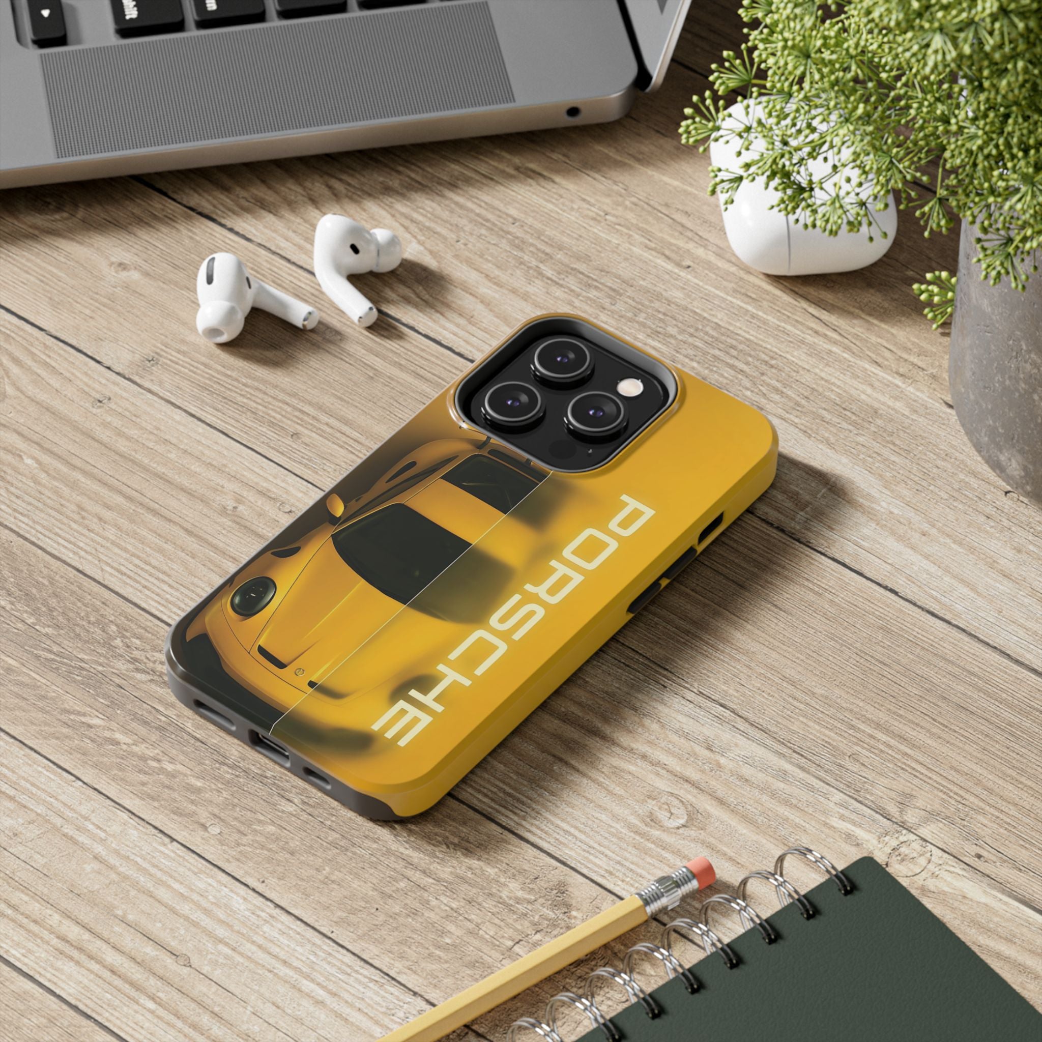Stylish Car Lover's Phone Case, Durable Tough Phone Case, Gift for Car Enthusiasts, Porsche Design Case, Unique Auto Accessory