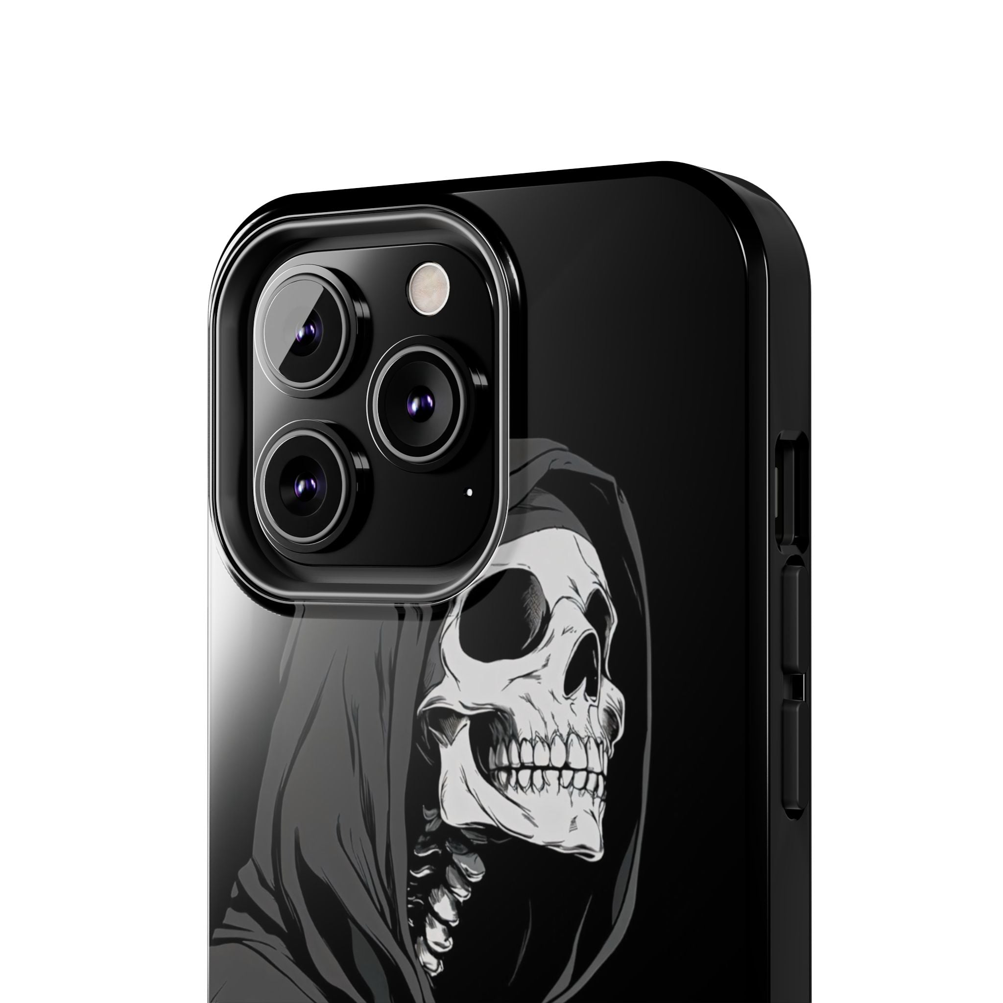 Edgy Skull Phone Cases, Protective Phone Cover, Goth Aesthetic, Halloween Decor, Unique Gift