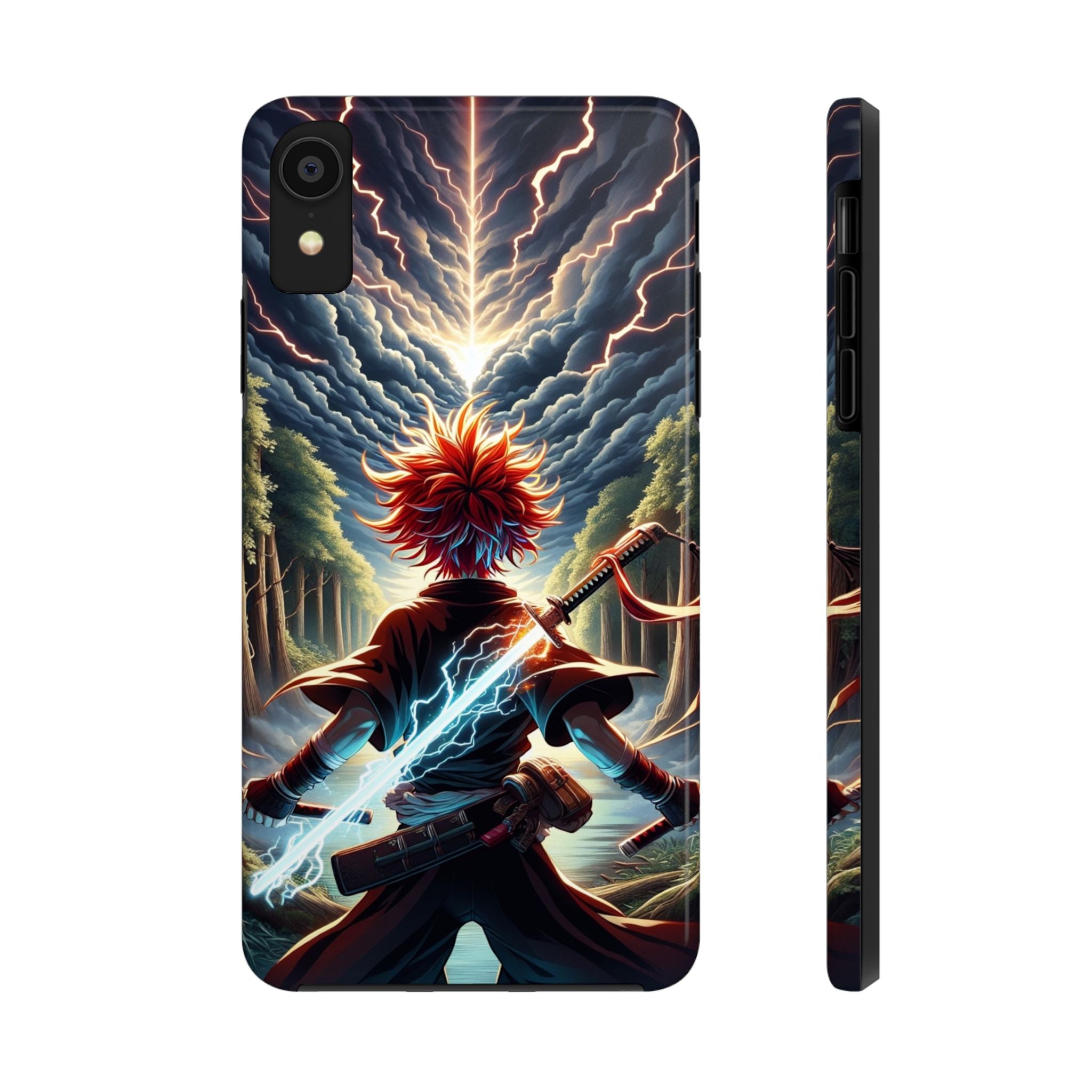 Epic Adventure Tough Phone Cases, Anime, Lightning Design, Durable Cover, Gift for Gamers, Festival Essential
