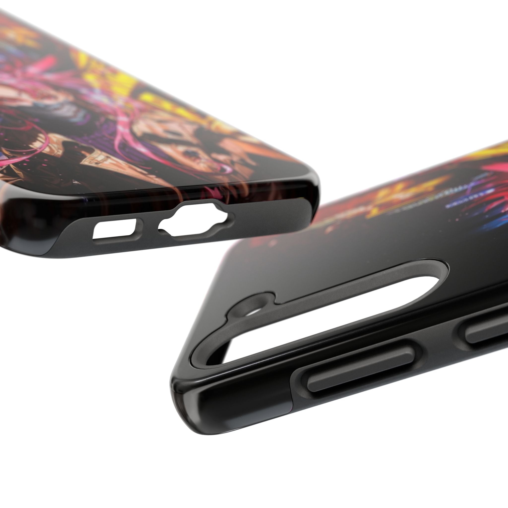 Vibrant Art Phone Case, Tough Phone Cases, Anime Phone Cover, Stylish Phone Protector, Unique Gift for Gamers, Colorful Accessory