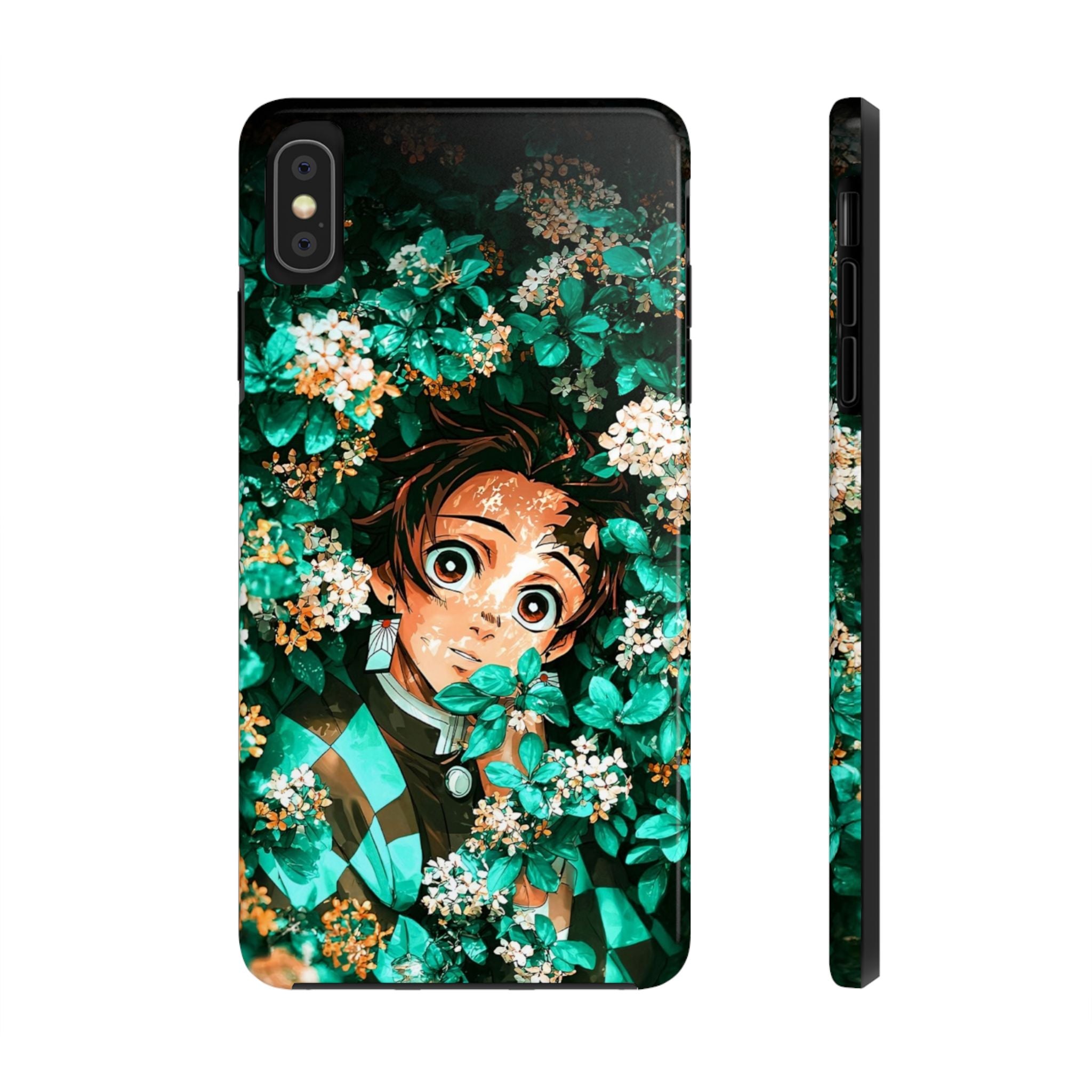 Floral Fantasy Tough Phone Cases | Trendy Phone Cover | Unique Gift for Nature Lovers | Durable Protection | Anime-Inspired Design