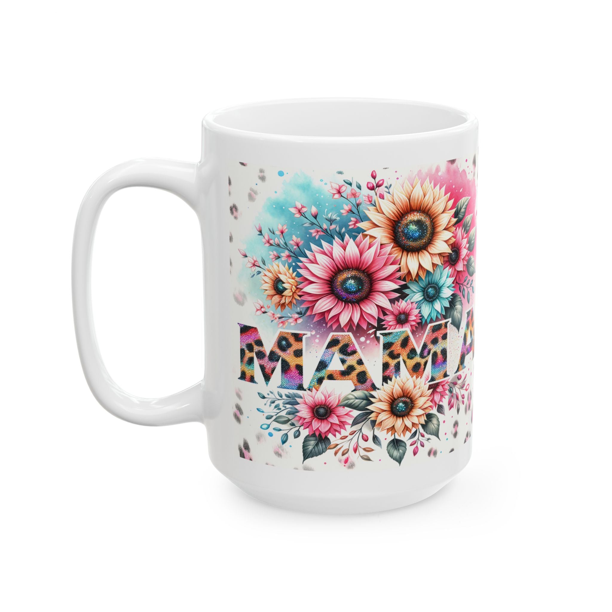 Floral Mama Mug - Perfect Gift for Mother's Day, Moms, Birthdays, Tea Lovers, Coffee Enthusiasts