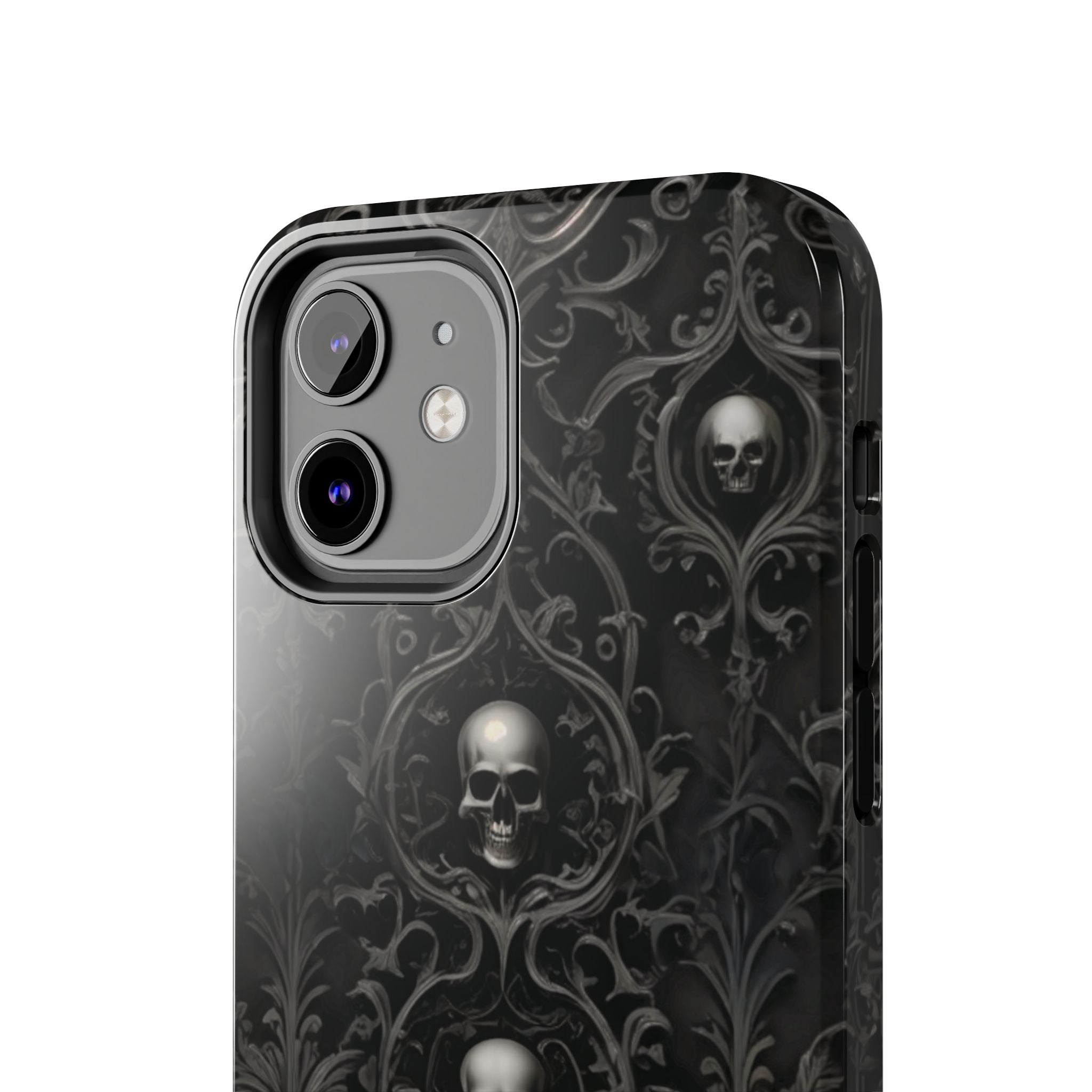 Gothic Skull Phone Cases - Tough Protection, Unique Gift for Halloween, Dark Aesthetic Accessory for Men and Women, Trendy Phone Cover
