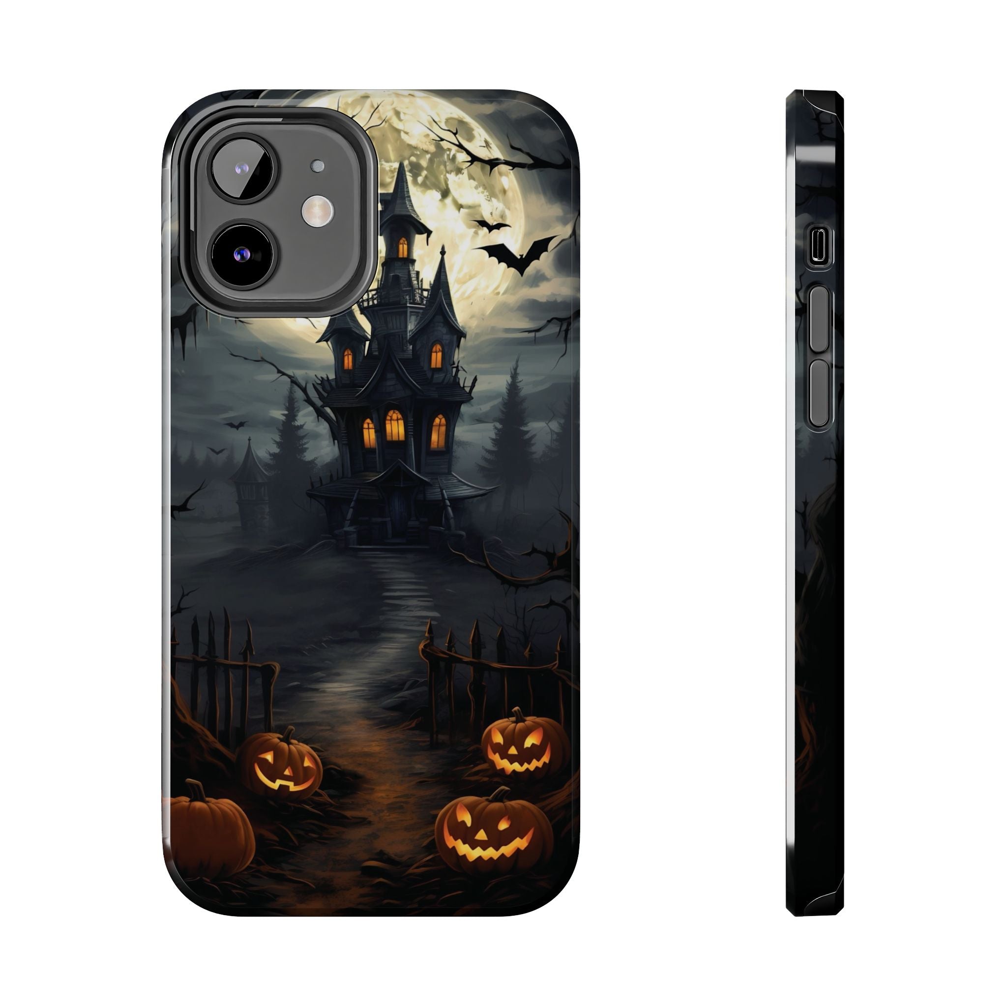Halloween Haunted House Phone Cases, Tough Cases for Spooky Vibes, Gifts for Halloween Lovers, Ghostly Decor, Fall Accessories