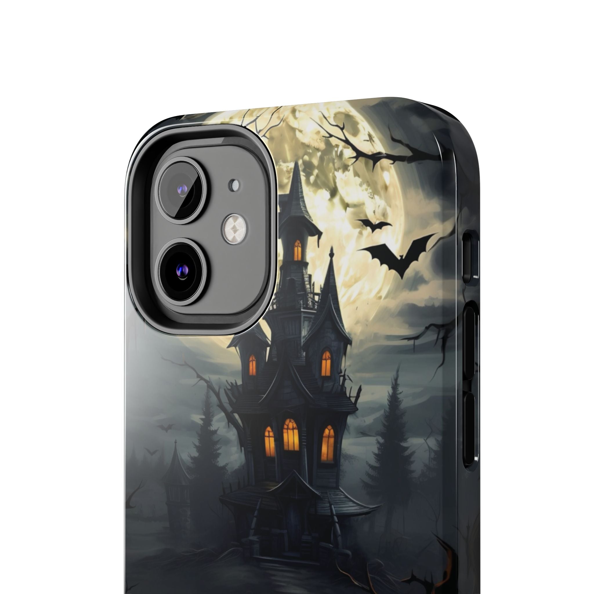 Halloween Haunted House Phone Cases, Tough Cases for Spooky Vibes, Gifts for Halloween Lovers, Ghostly Decor, Fall Accessories