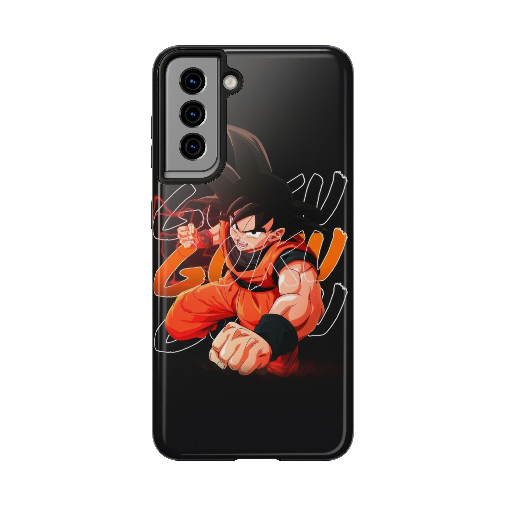Anime Tough Phone Cases, Goku Strength Case, Durable Phone Cover, Gaming Phone Accessory, Cartoon Phone Case, Gift for Fans