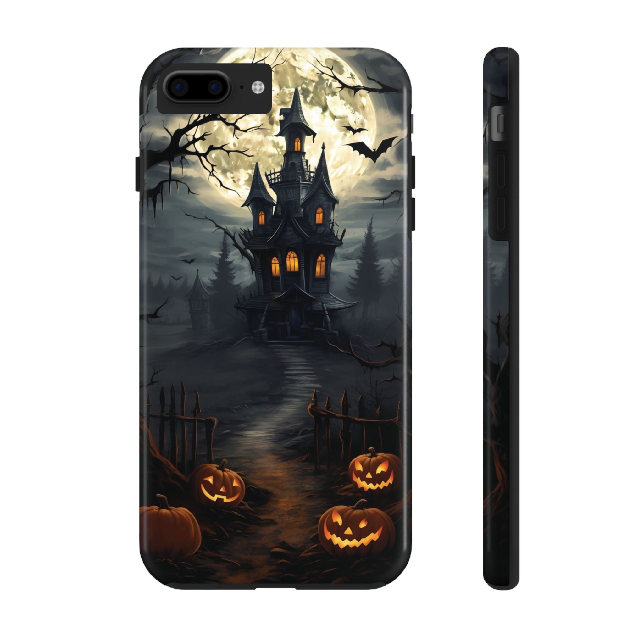 Halloween Haunted House Phone Cases, Tough Cases for Spooky Vibes, Gifts for Halloween Lovers, Ghostly Decor, Fall Accessories