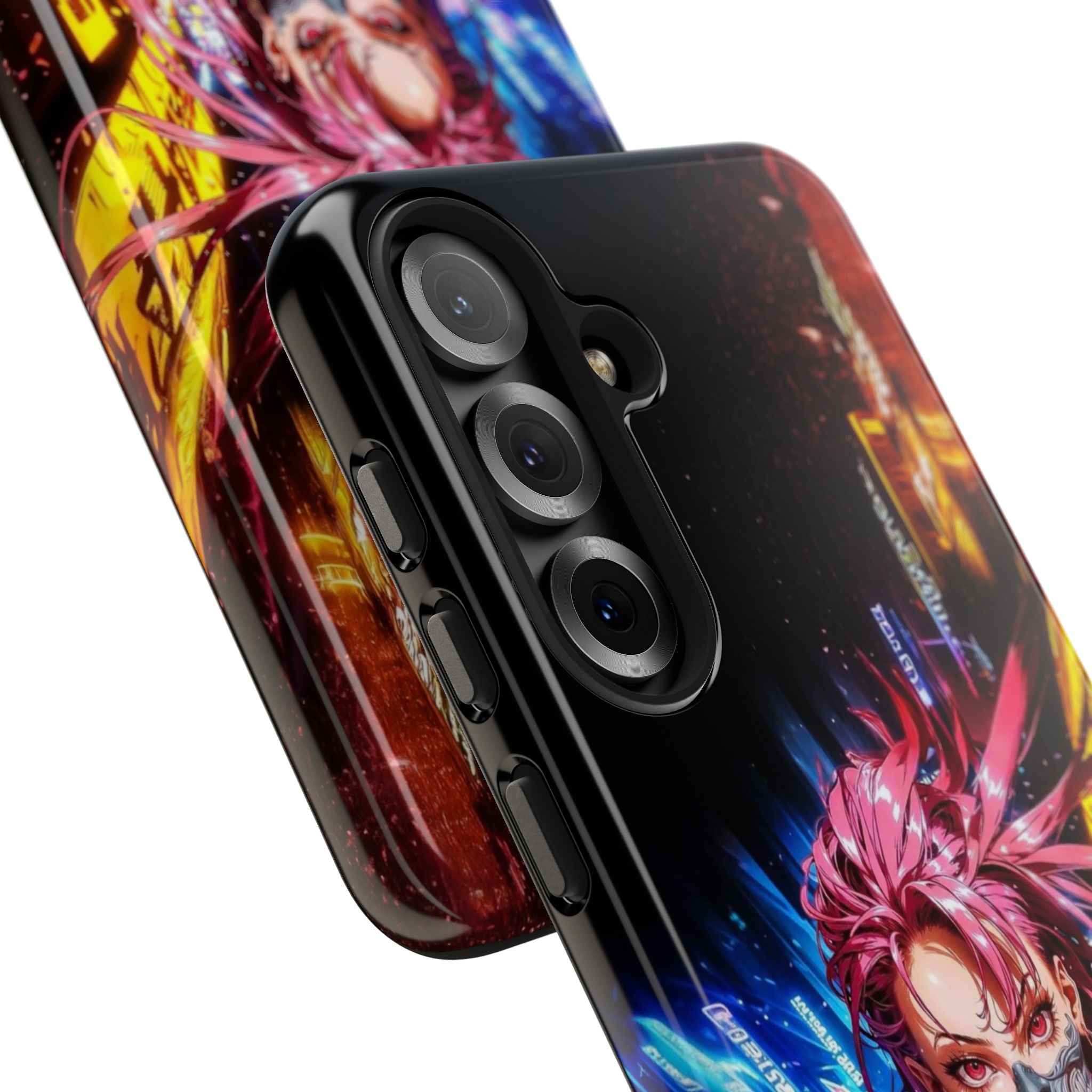Vibrant Art Phone Case, Tough Phone Cases, Anime Phone Cover, Stylish Phone Protector, Unique Gift for Gamers, Colorful Accessory