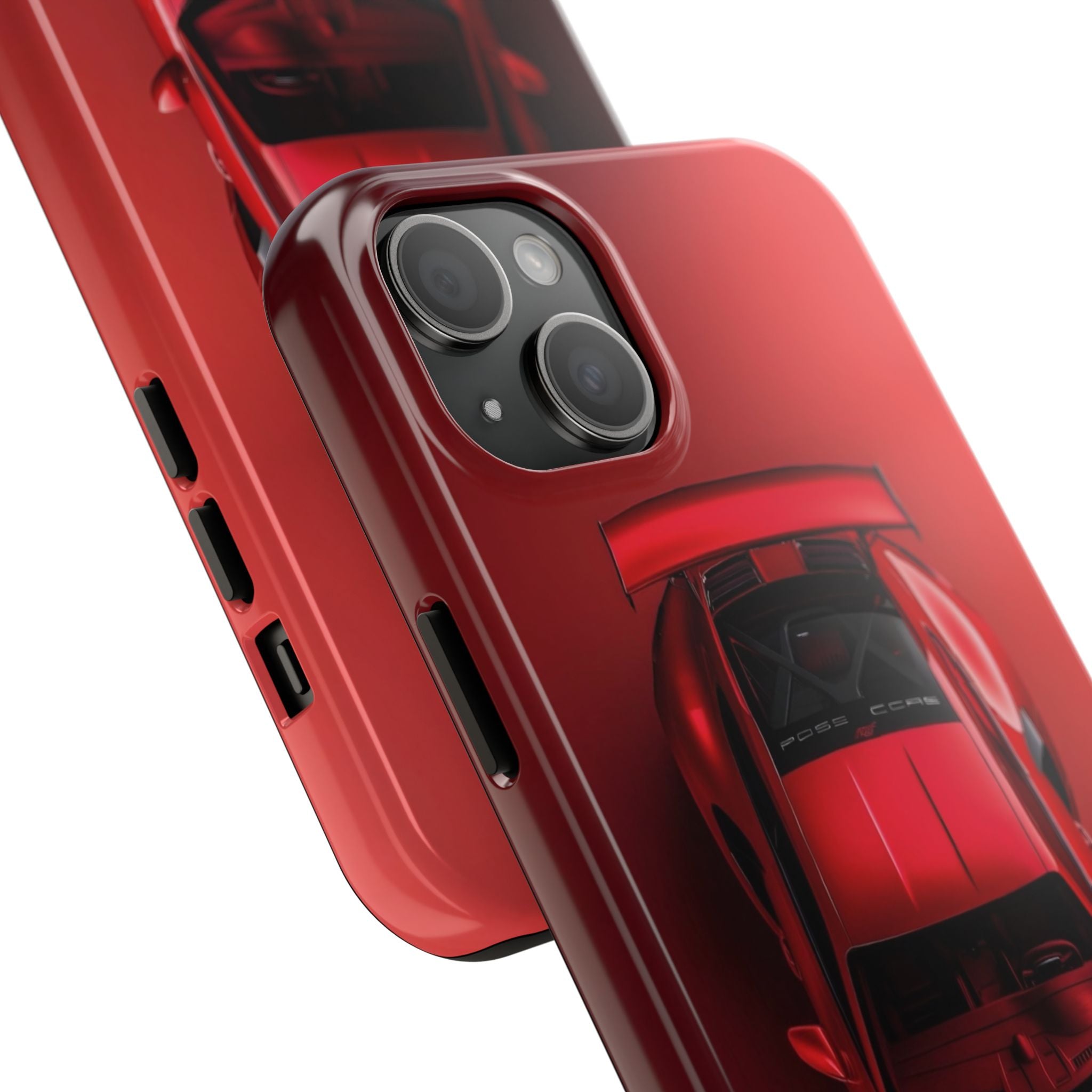 Sleek Sports Car Phone Cases for Automotive Enthusiasts, Durable Phone Covers, Car Lover Gifts, Stylish Tech Accessories, Red Racing Design
