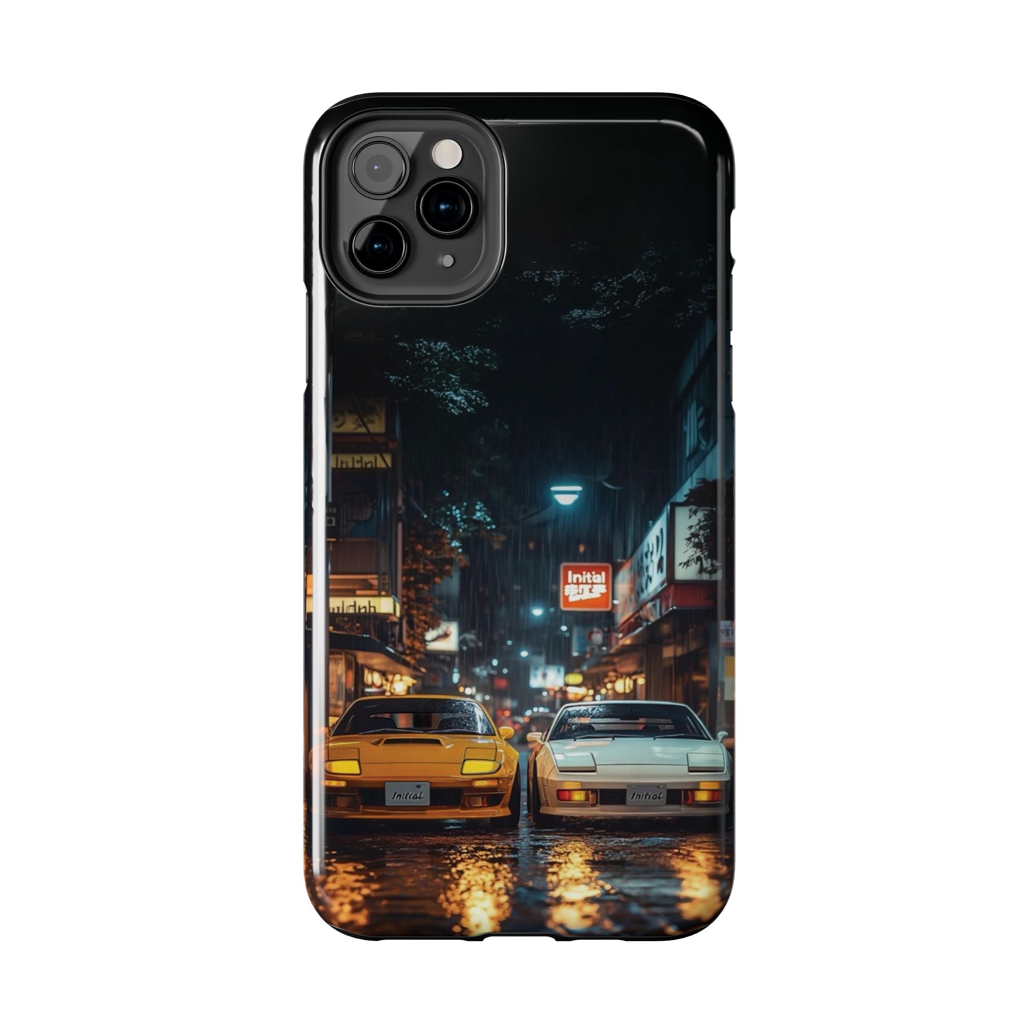 Night Cityscape Phone Cases, Urban Aesthetic Case, Tough Protection Case, Perfect Gift for Car Lovers, Ideal for Birthdays, Holidays