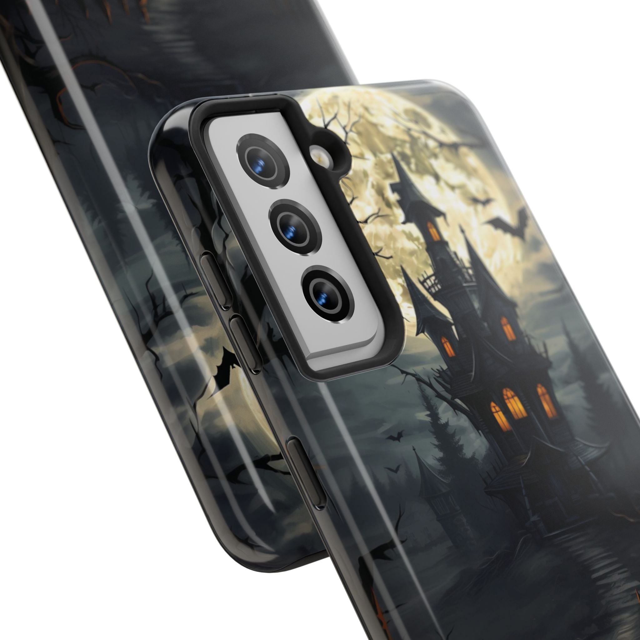 Halloween Haunted House Phone Cases, Tough Cases for Spooky Vibes, Gifts for Halloween Lovers, Ghostly Decor, Fall Accessories