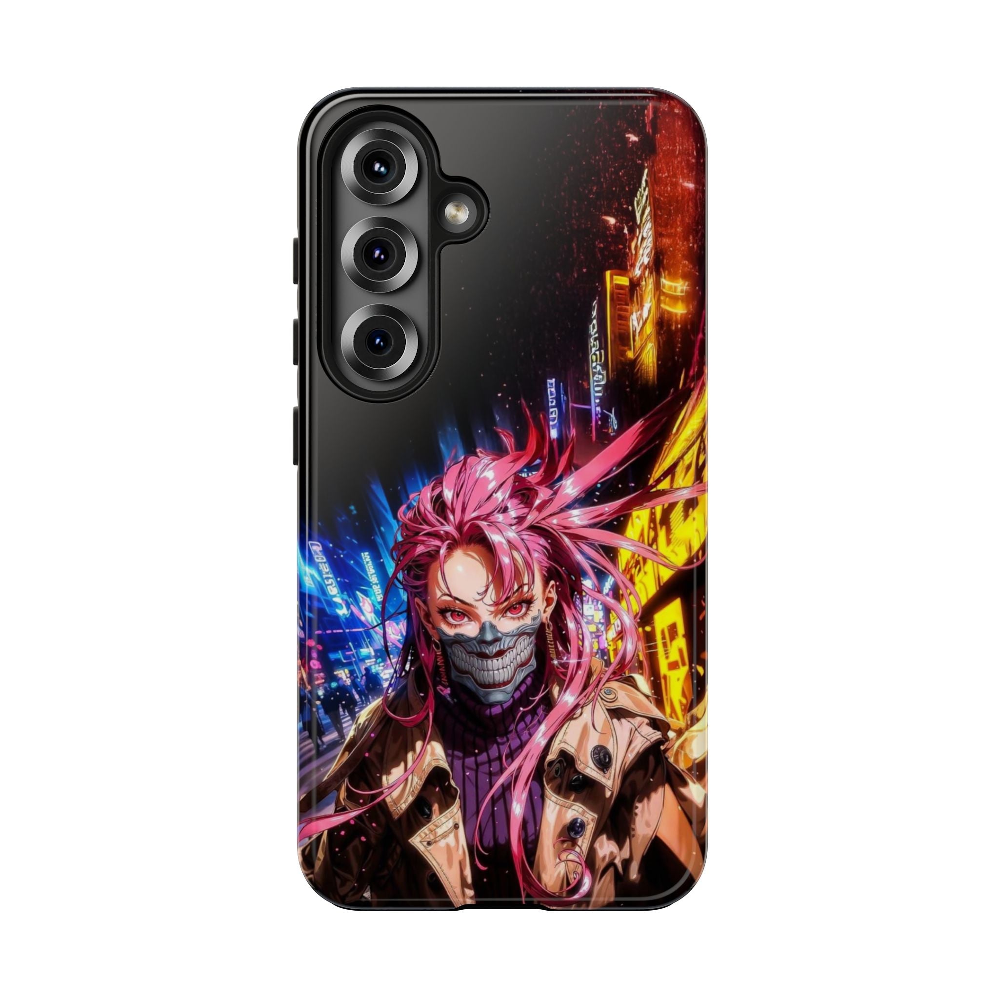 Vibrant Art Phone Case, Tough Phone Cases, Anime Phone Cover, Stylish Phone Protector, Unique Gift for Gamers, Colorful Accessory
