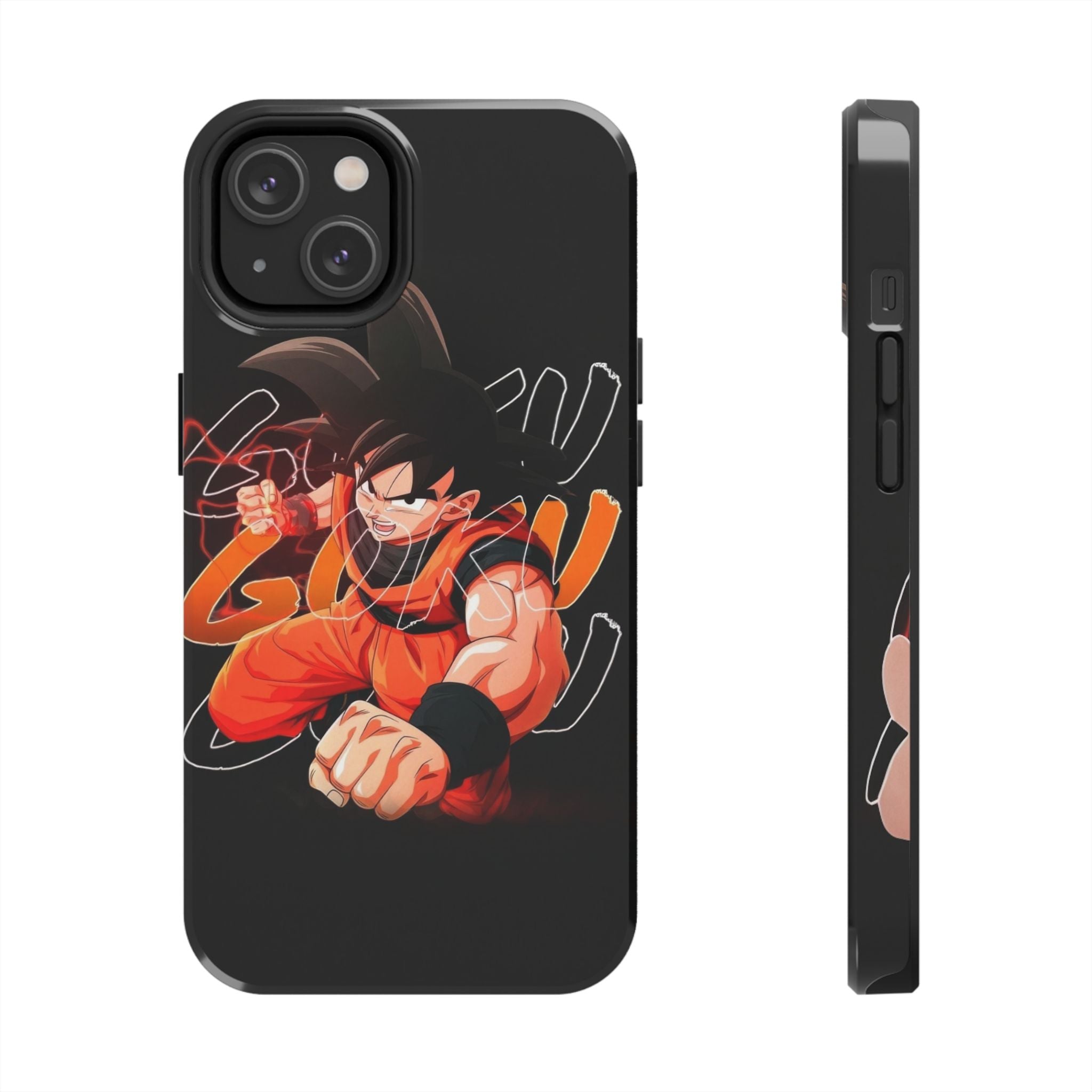 Anime Tough Phone Cases, Goku Strength Case, Durable Phone Cover, Gaming Phone Accessory, Cartoon Phone Case, Gift for Fans