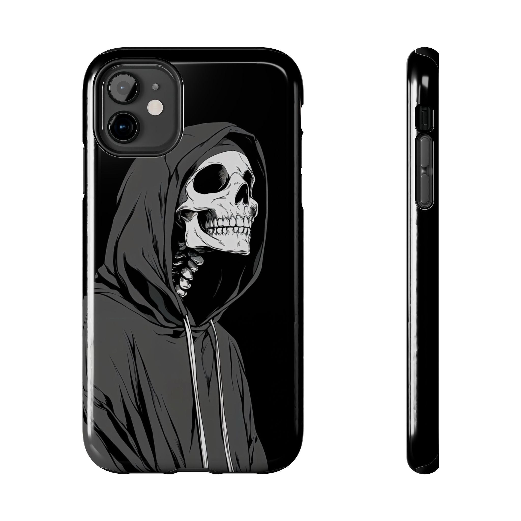 Edgy Skull Phone Cases, Protective Phone Cover, Goth Aesthetic, Halloween Decor, Unique Gift