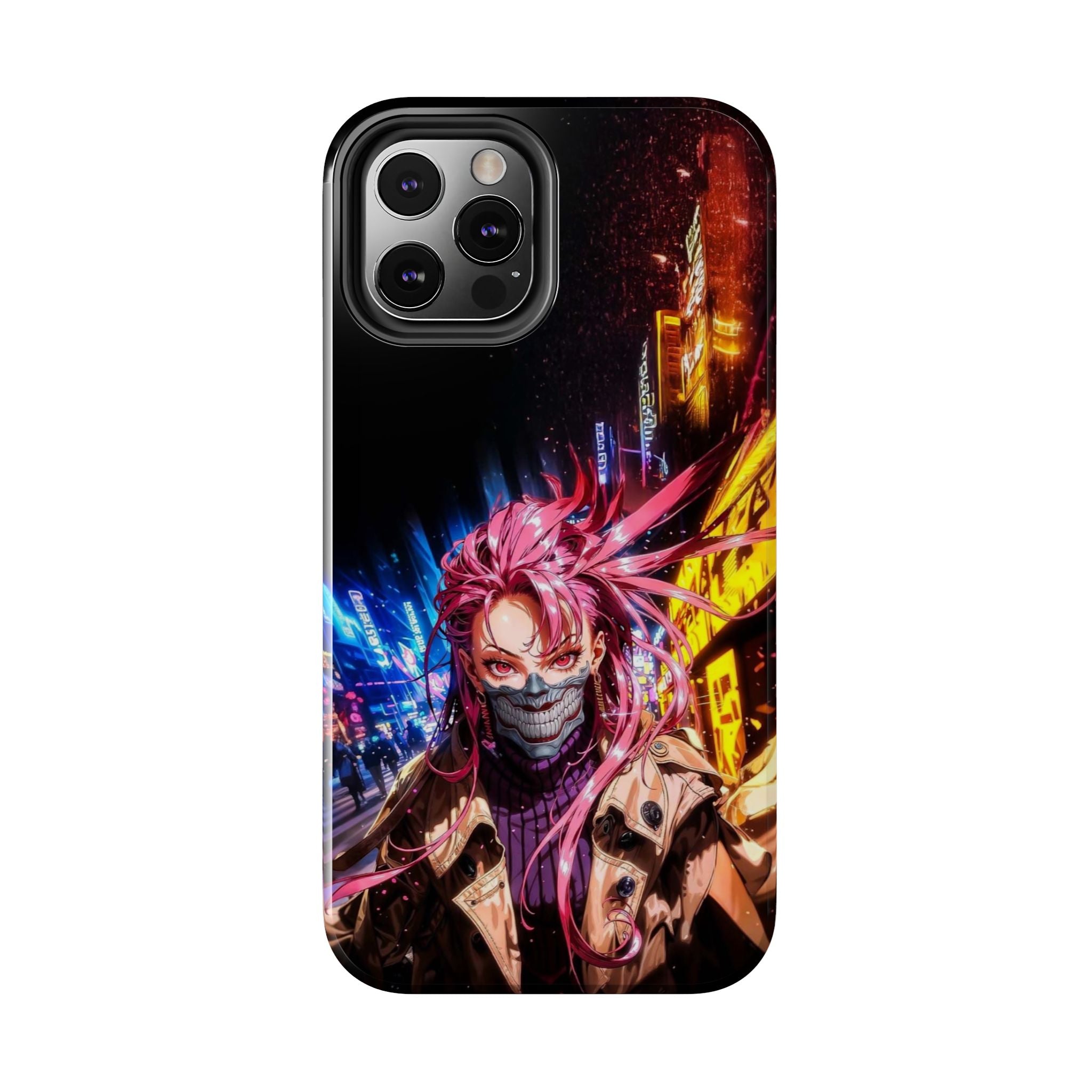 Vibrant Art Phone Case, Tough Phone Cases, Anime Phone Cover, Stylish Phone Protector, Unique Gift for Gamers, Colorful Accessory