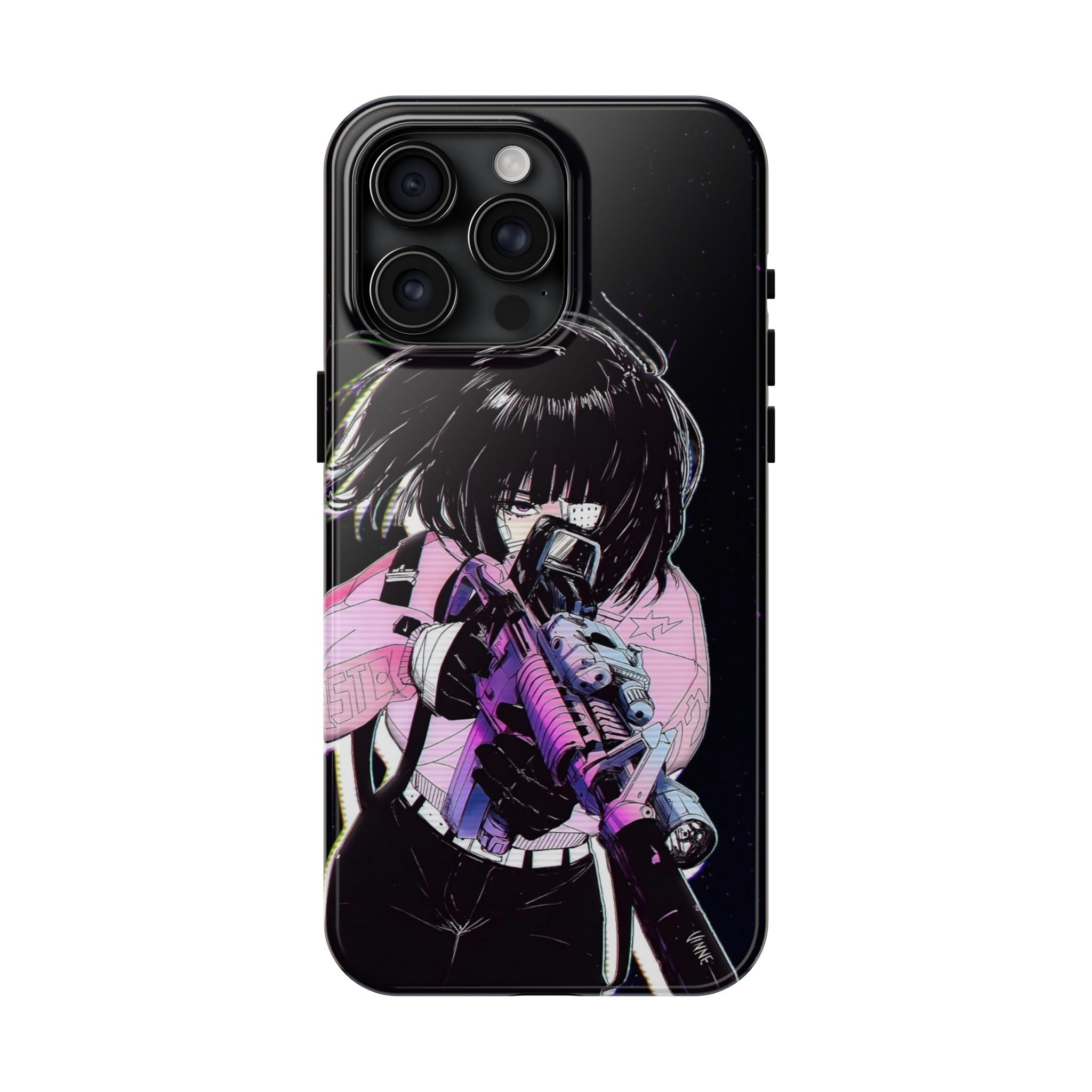 Anime-Style Tough Phone Cases with Edgy Designs, Perfect for Gamers, Cyberpunk Lovers, Gifts for Birthdays, Holidays, and Cosplay