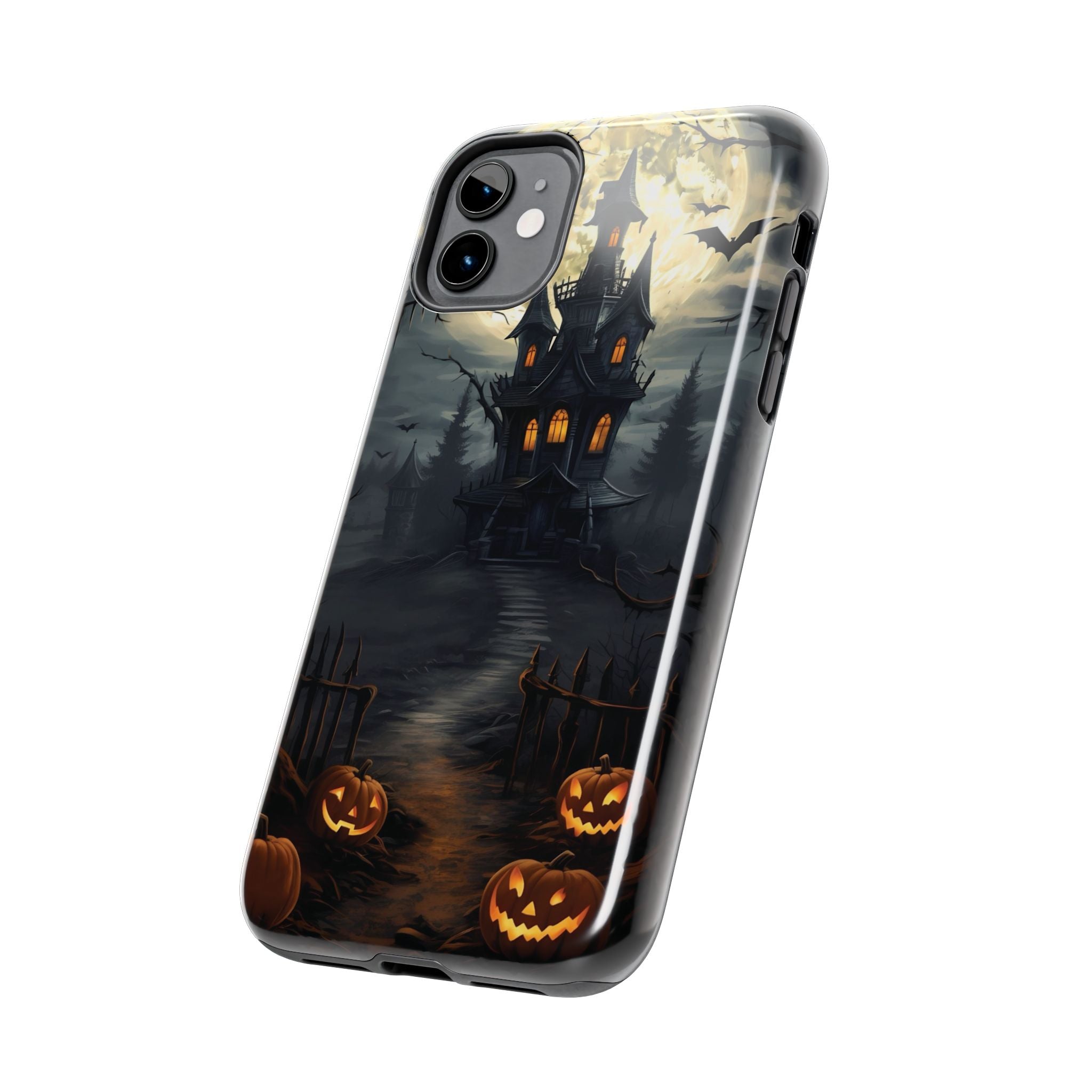 Halloween Haunted House Phone Cases, Tough Cases for Spooky Vibes, Gifts for Halloween Lovers, Ghostly Decor, Fall Accessories
