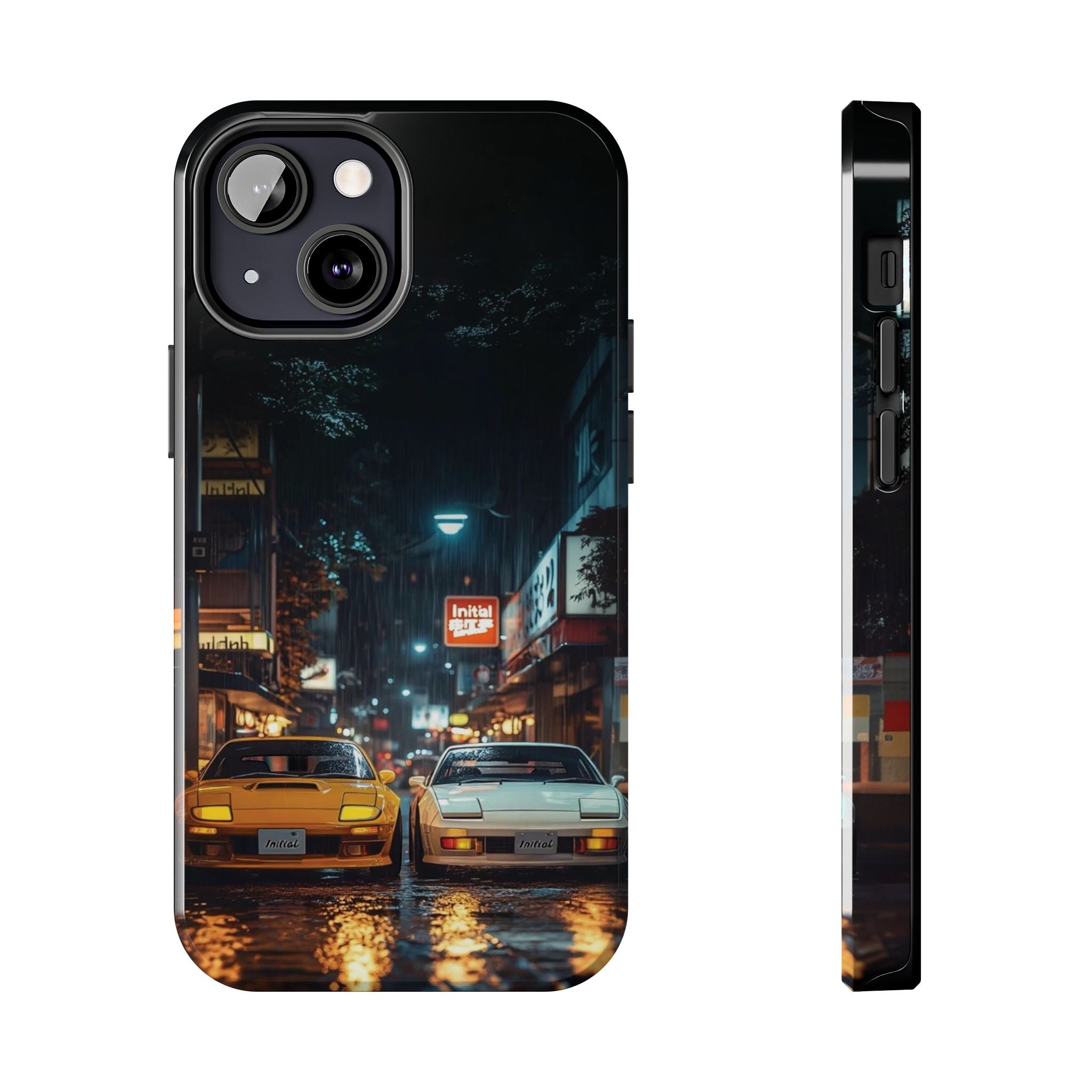 Night Cityscape Phone Cases, Urban Aesthetic Case, Tough Protection Case, Perfect Gift for Car Lovers, Ideal for Birthdays, Holidays