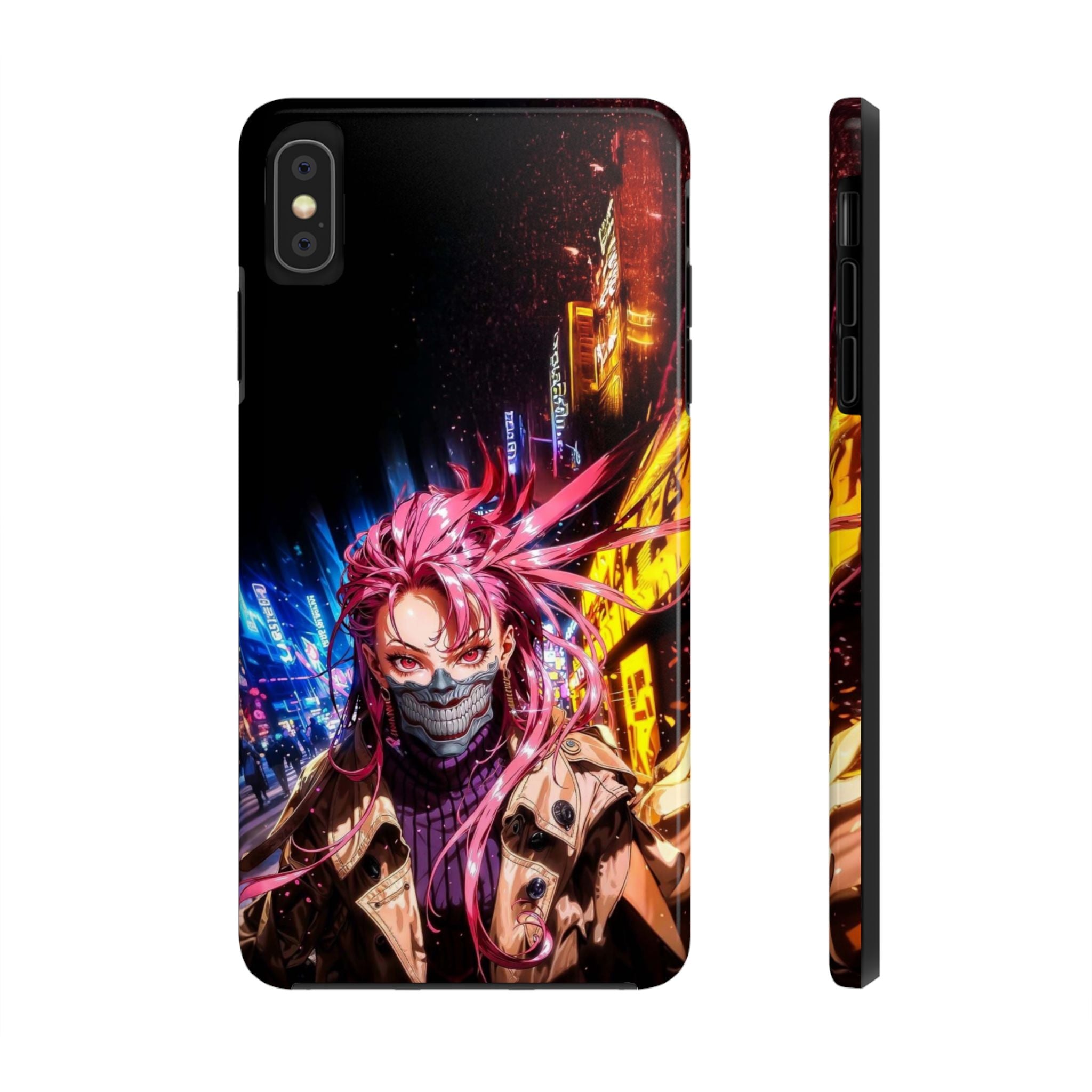 Vibrant Art Phone Case, Tough Phone Cases, Anime Phone Cover, Stylish Phone Protector, Unique Gift for Gamers, Colorful Accessory