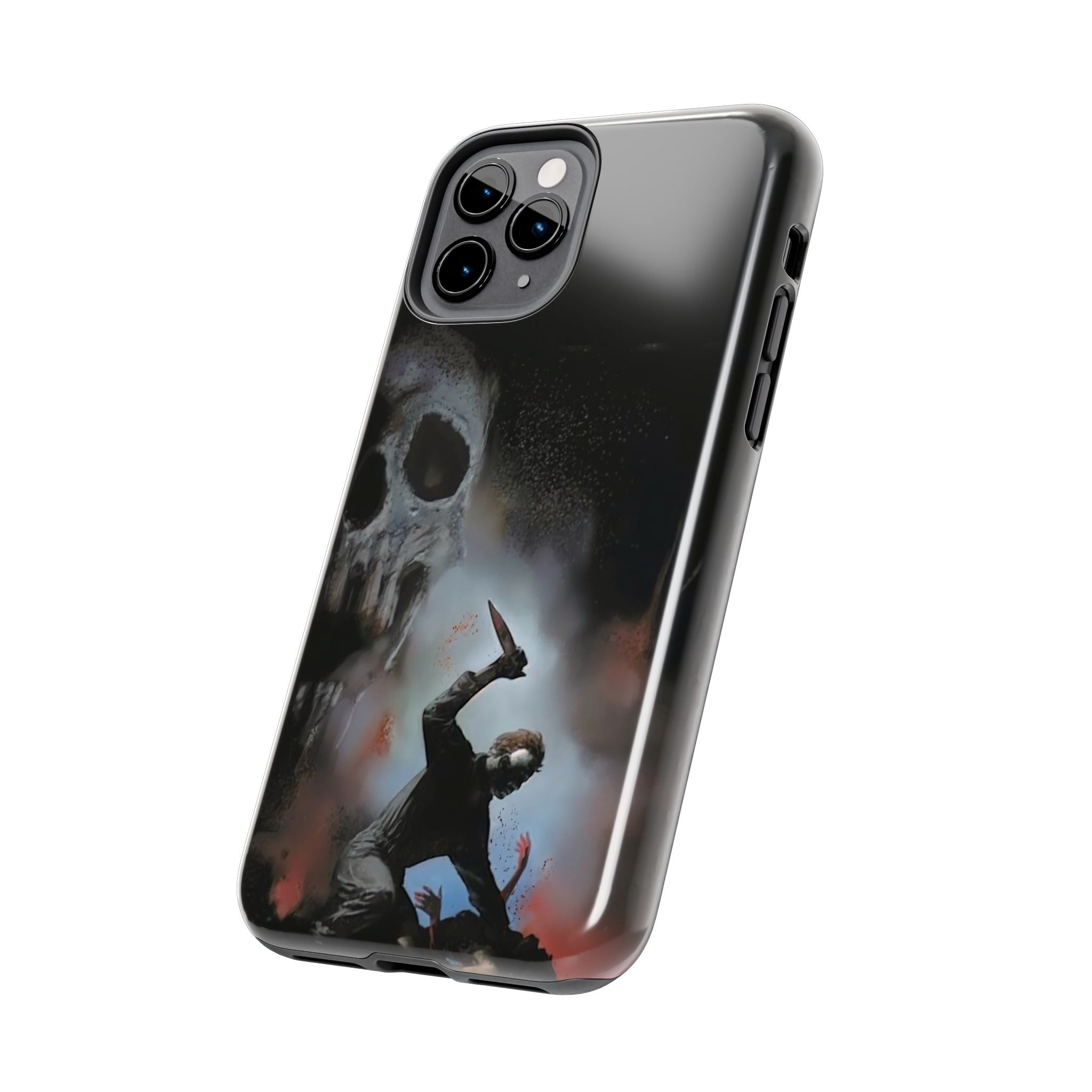 Gritty Horror Phone Cases for Fans, Tough Phone Cover, Unique Gift, Scary Design, Halloween Accessory, Movie Memorabilia