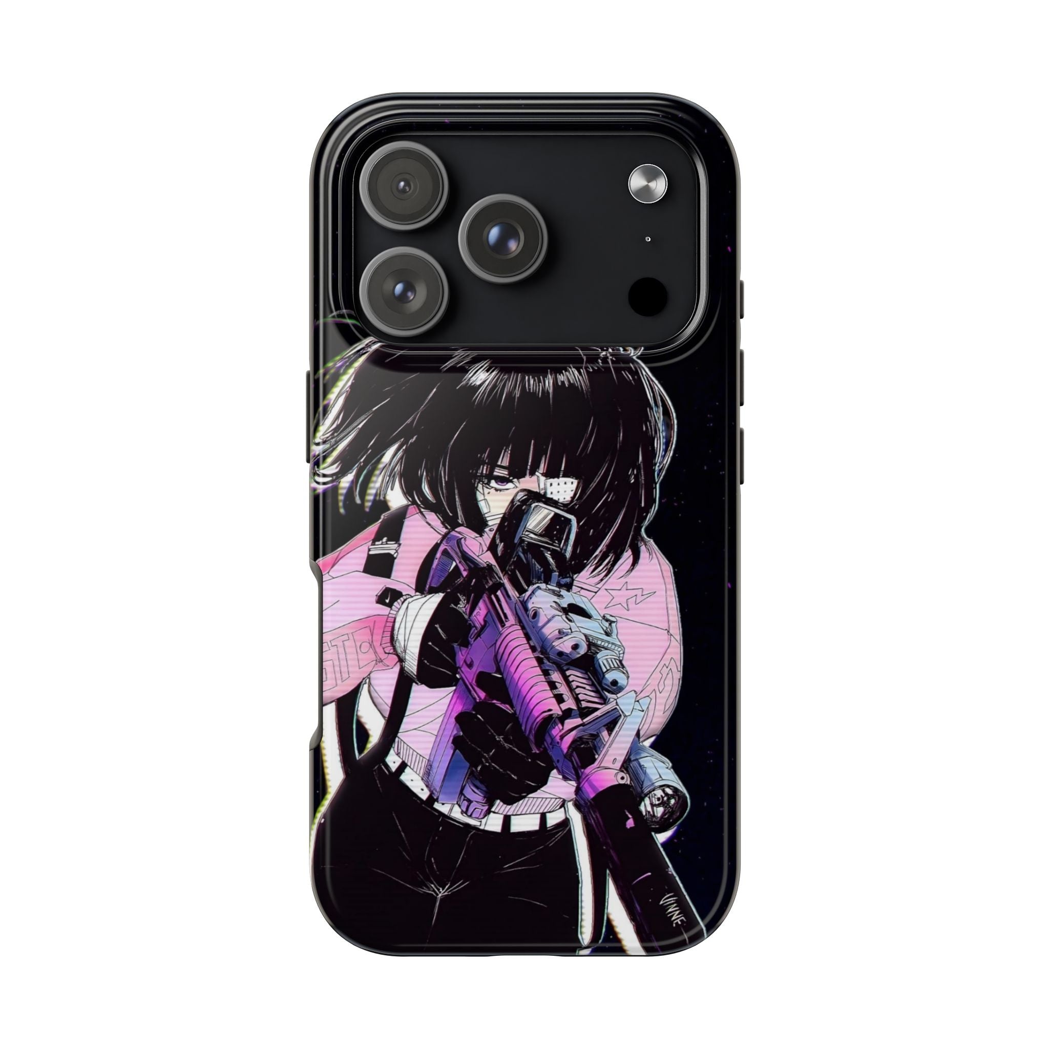 Anime-Style Tough Phone Cases with Edgy Designs, Perfect for Gamers, Cyberpunk Lovers, Gifts for Birthdays, Holidays, and Cosplay